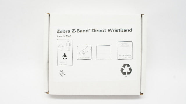 Zebra 10006998K Z-Band Direct Wristband , 1inch x 6inch