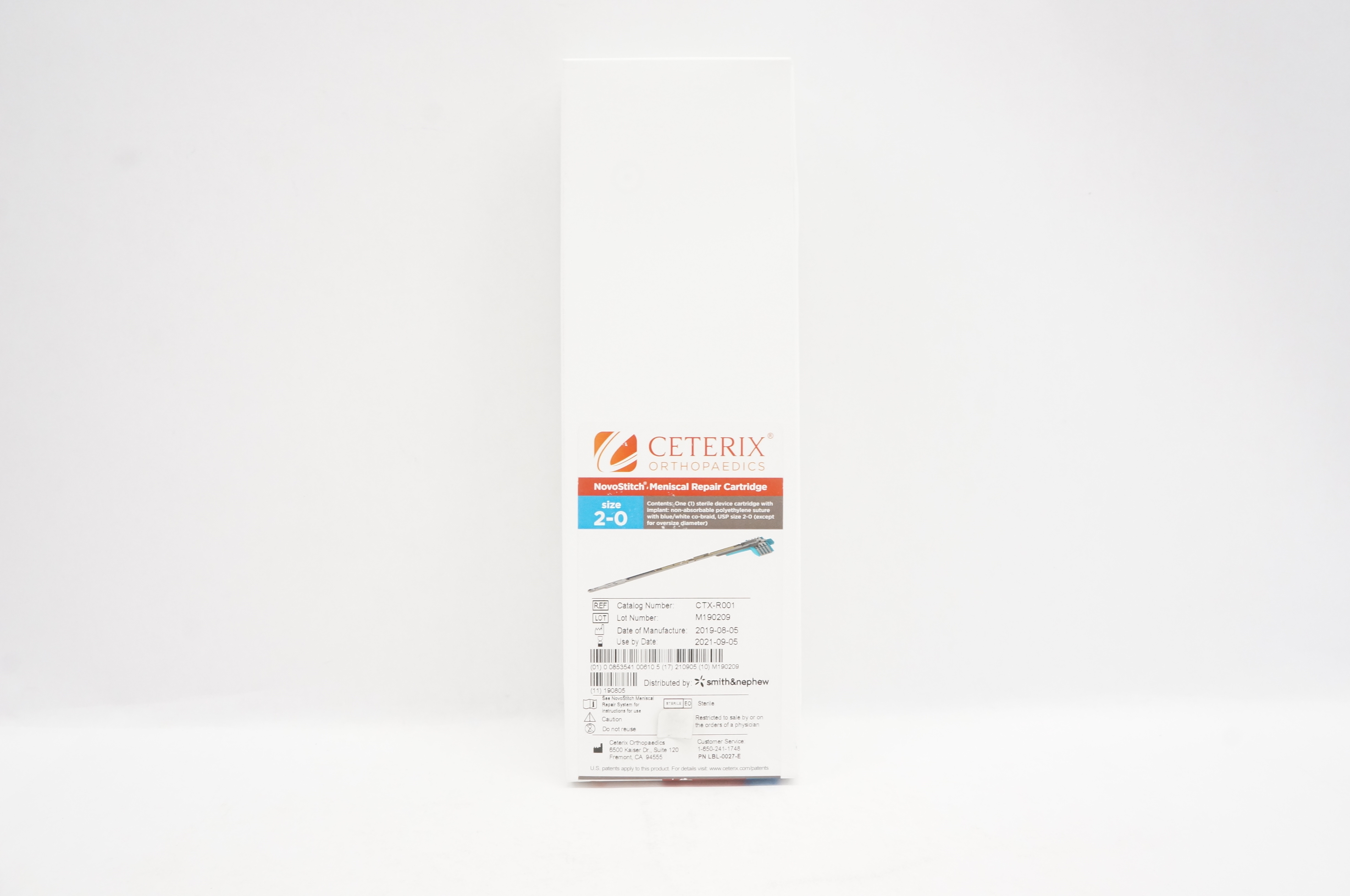 Ceterix Orthopaedics CTX-R001 NovoStitch Plus Meniscal Repair Cartridge 2-0 (x)