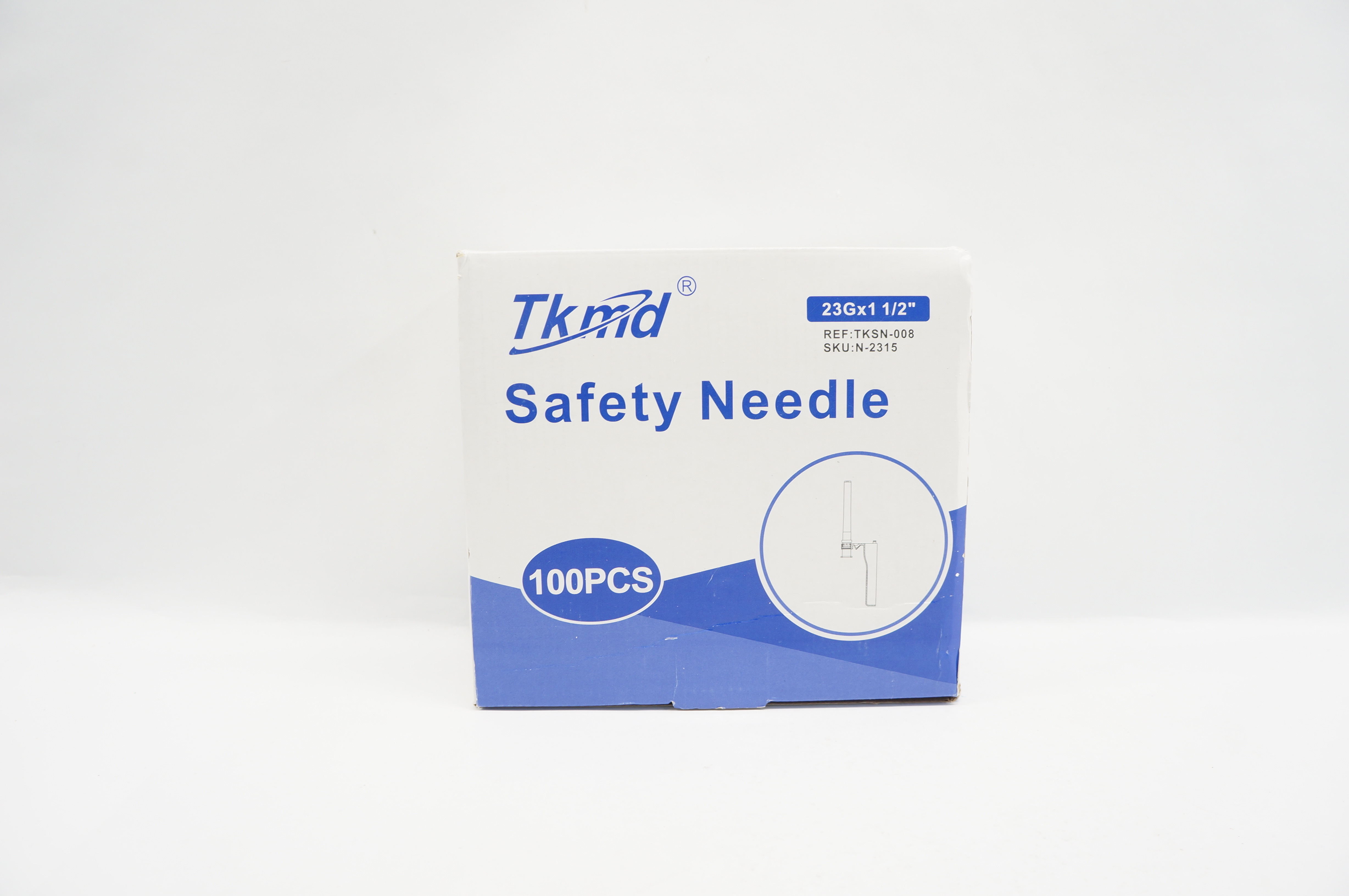 Anhui Tiankang Medical TKSN-008 N-2315 Safety Ndle 23G x 1-1/2inch - Box of 100