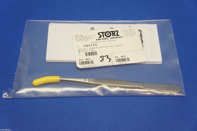 Karl Storz 745715 Angled Serrated Dissecting Forceps Length 15cm