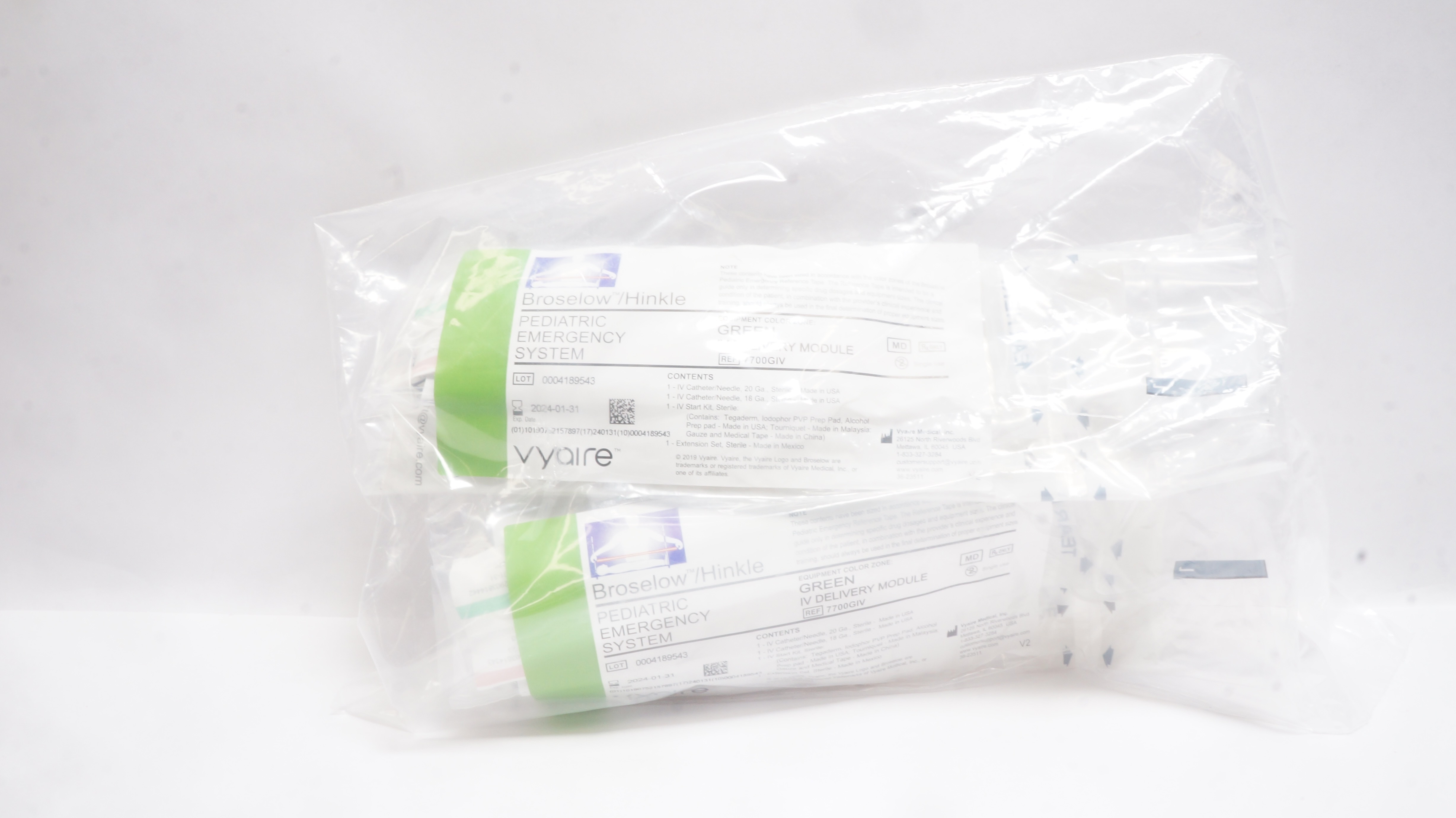 Vyaire 7700GIV Broselow/Hinkle Pediatric Emergency System IV Delivery Module (x)