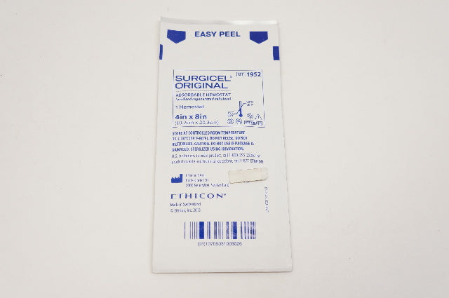 Ethicon 1952 Surgicel Original 4inch x 8inch