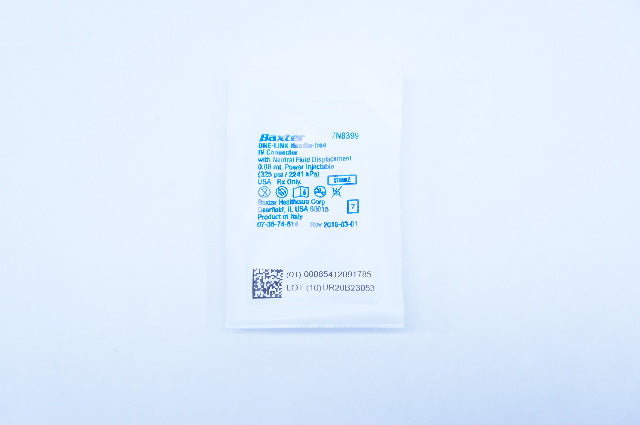 Baxter 7N8399 One-Link Ndle-Free IV Connector 0.08mL Power Injectable 325 psi