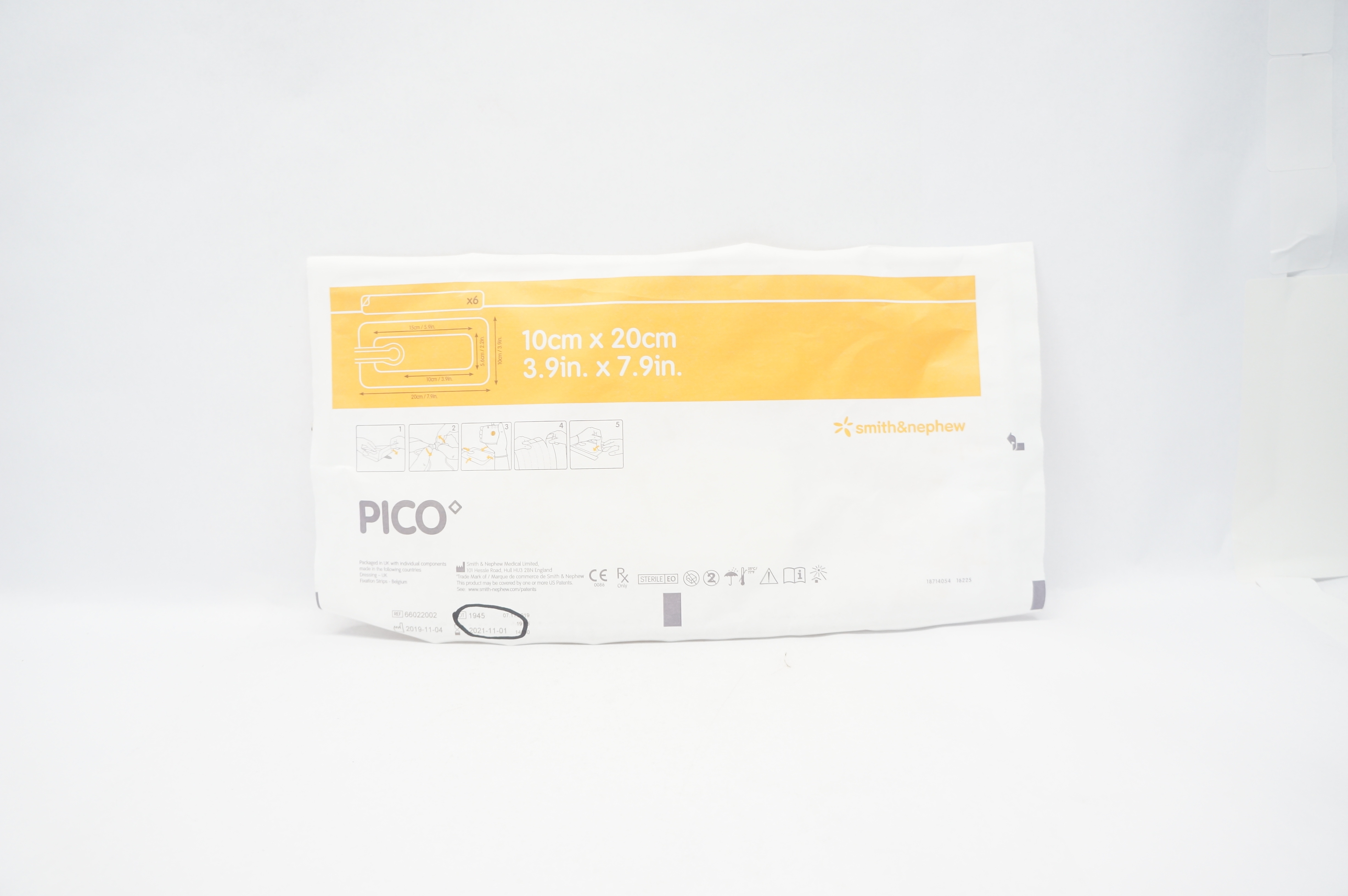 Smith&Nephew 66022002 PICO 7 Wound Therapy System 3.9 x 7.9 inch (x)