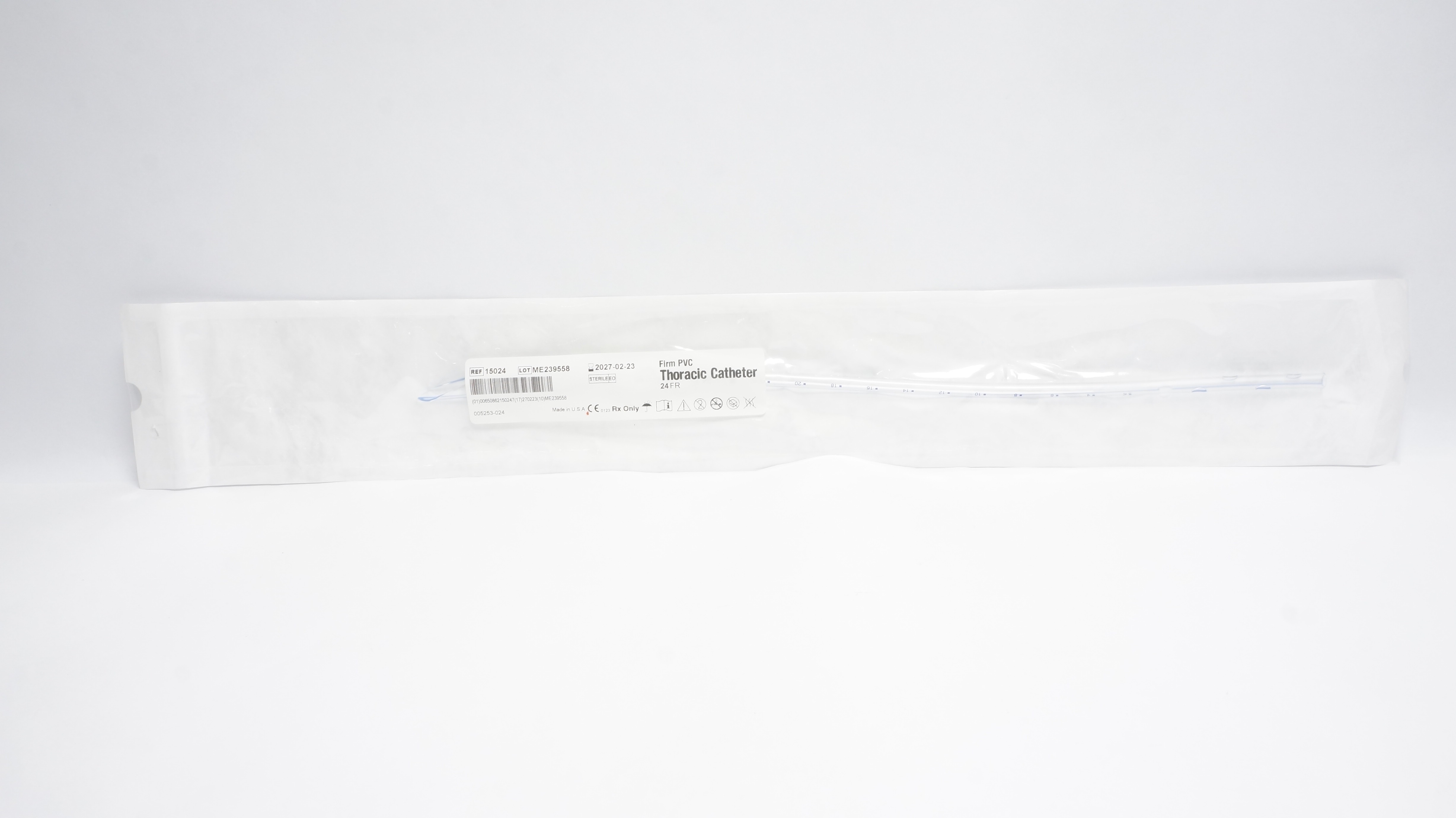 Atrium 15024 Firm PVC Thoracic Cath. 24 Fr.