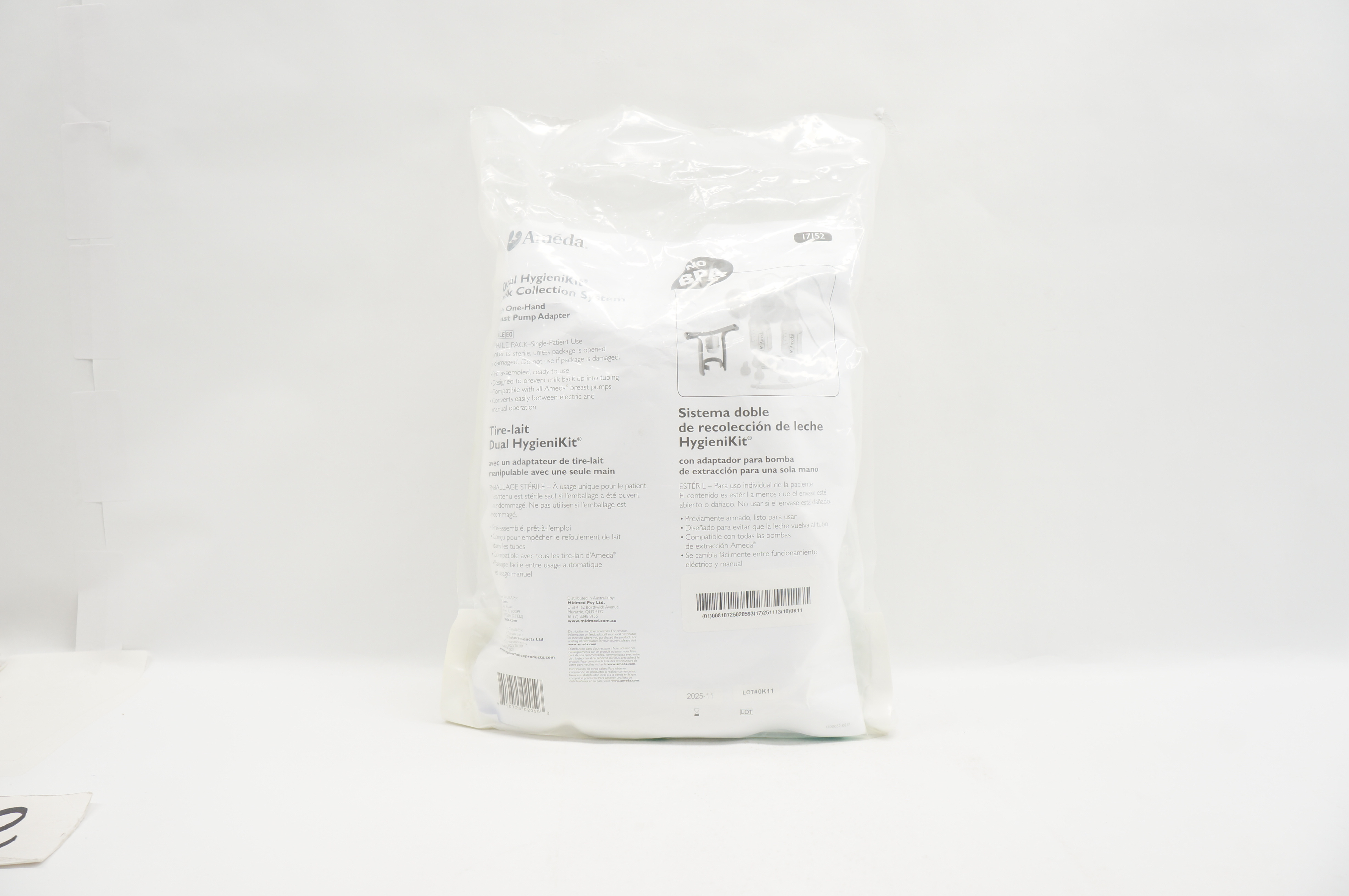 Ameda 17152 Dual HygieniKit Milk Collection System