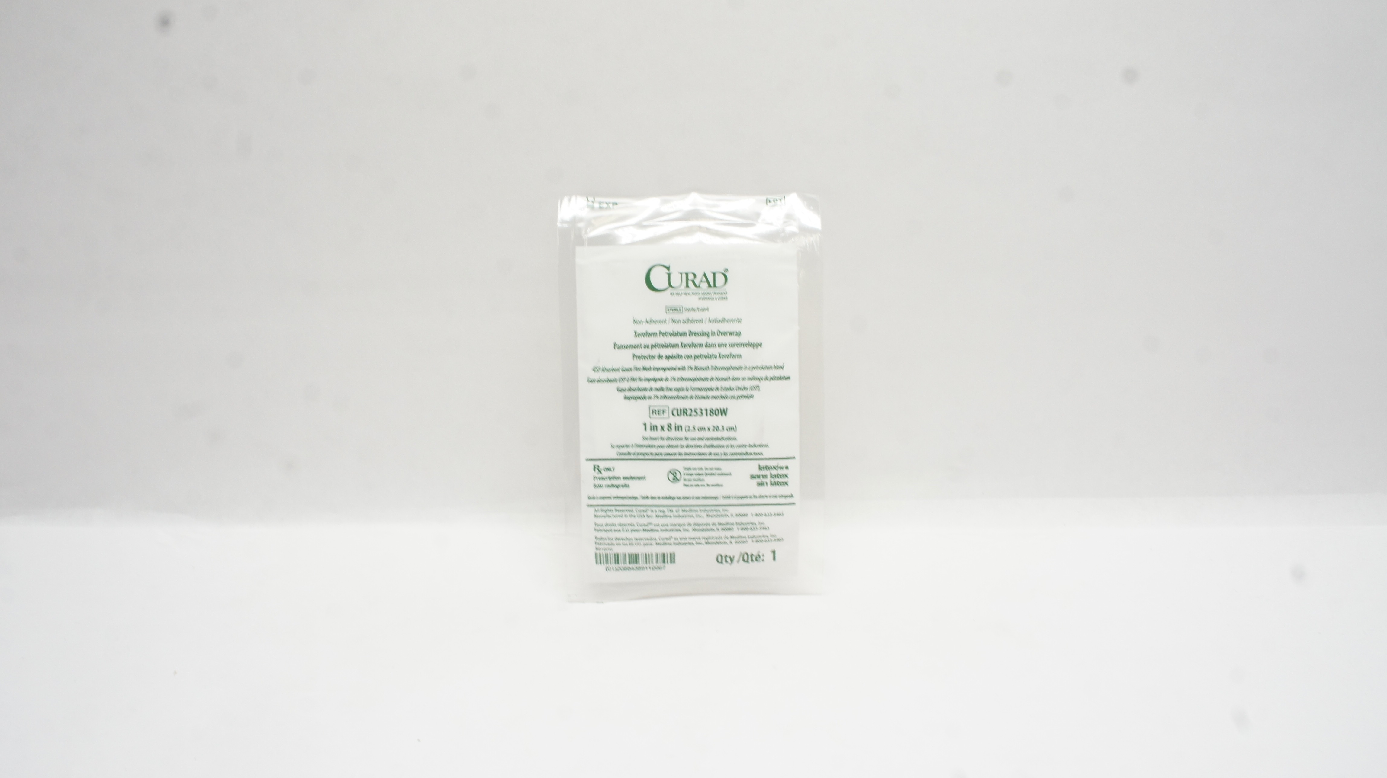 Medline CUR253180 Curad Xeroform Petrolatum Dressing 1inch x 8inch (x) Medline CUR253180 Curad Xeroform Petrolatum Dressing 1inch x 8inch (x)