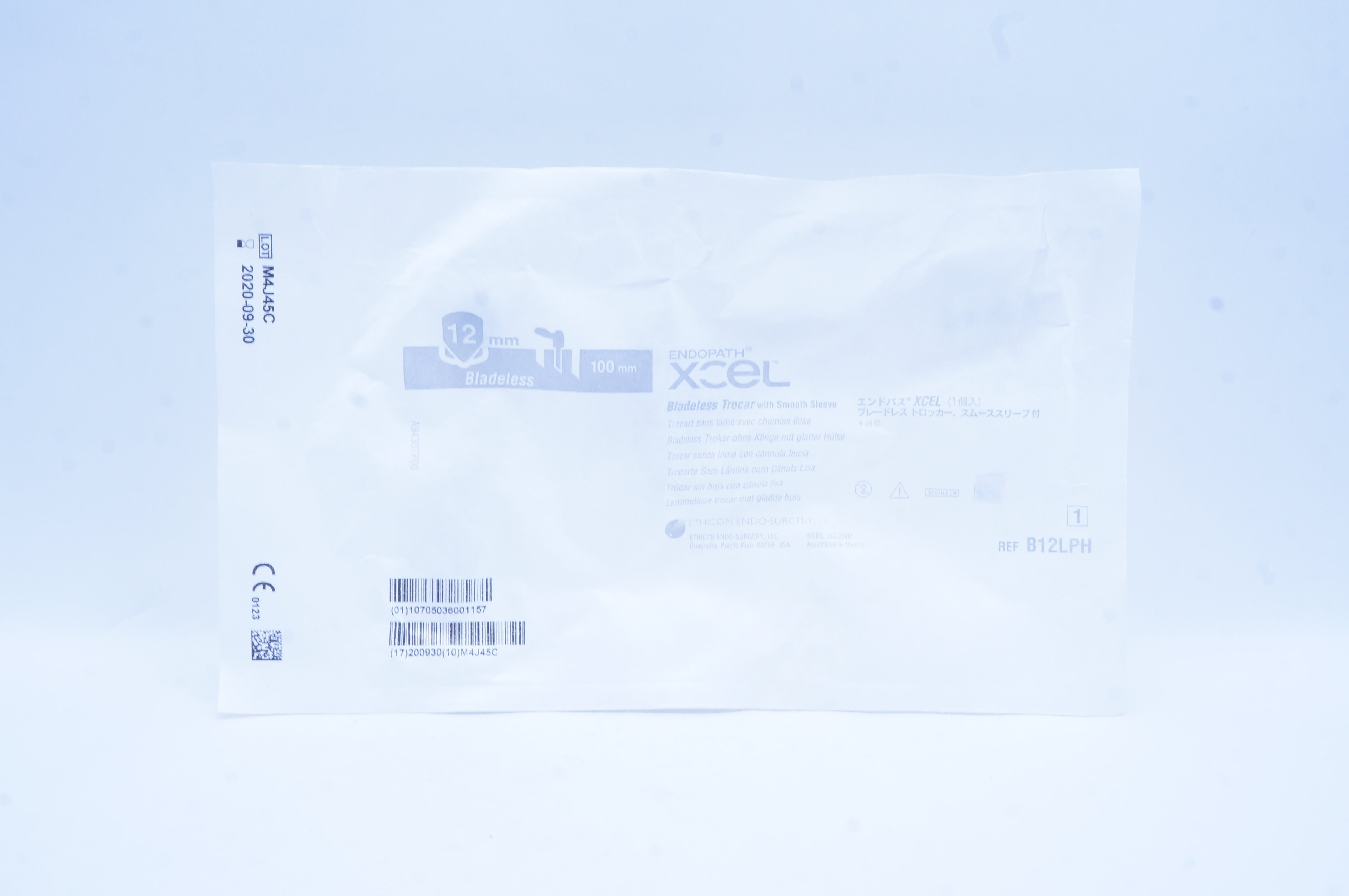 Ethicon B12LPH Endopath Xcel Bladeless Trocar With Smooth Sleeve 12 x 100mm (x)