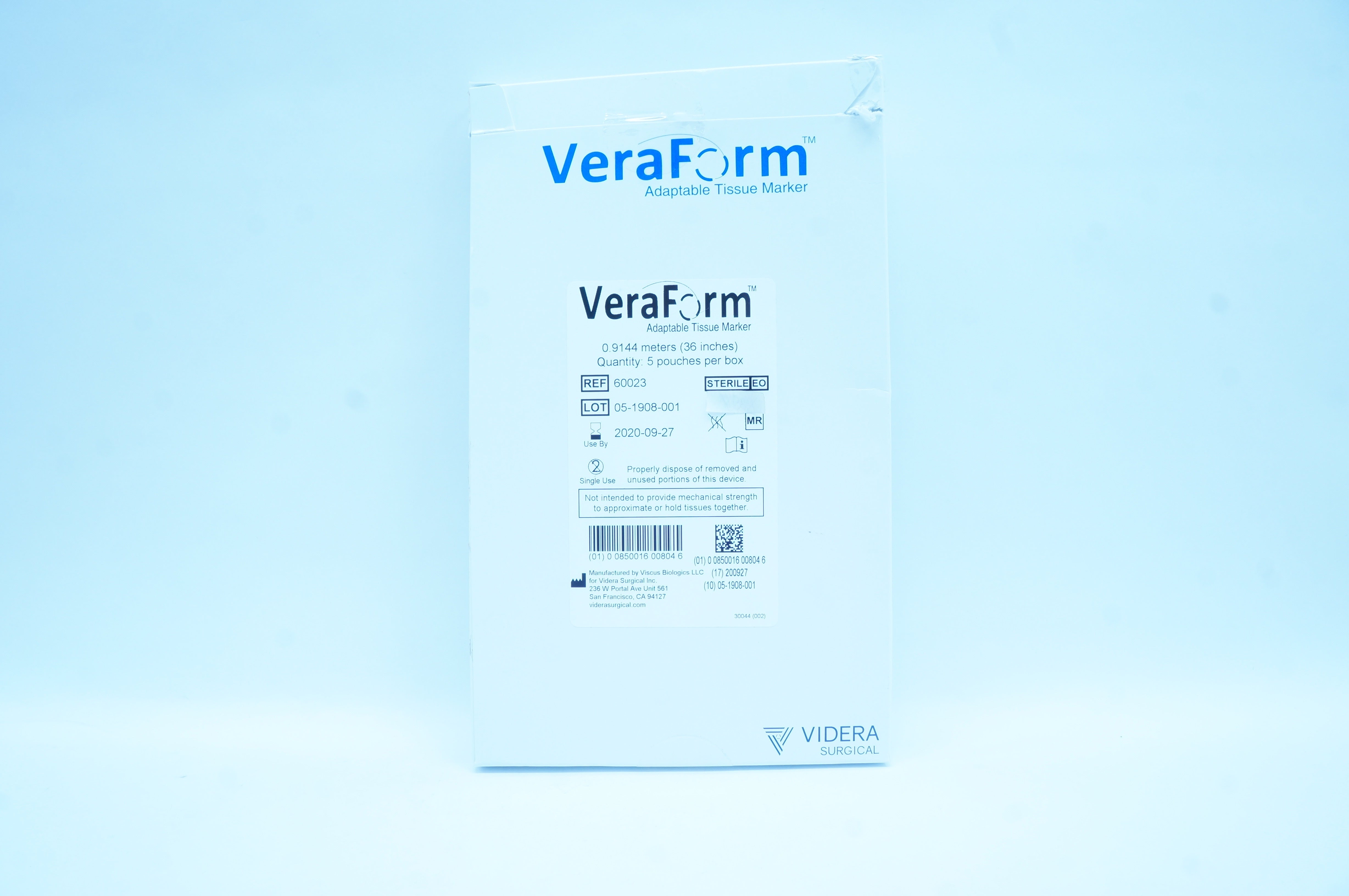 Viscus Biologics 60023 VeraForm Adaptable Tissue Marker 36in. (x) - Box of 3