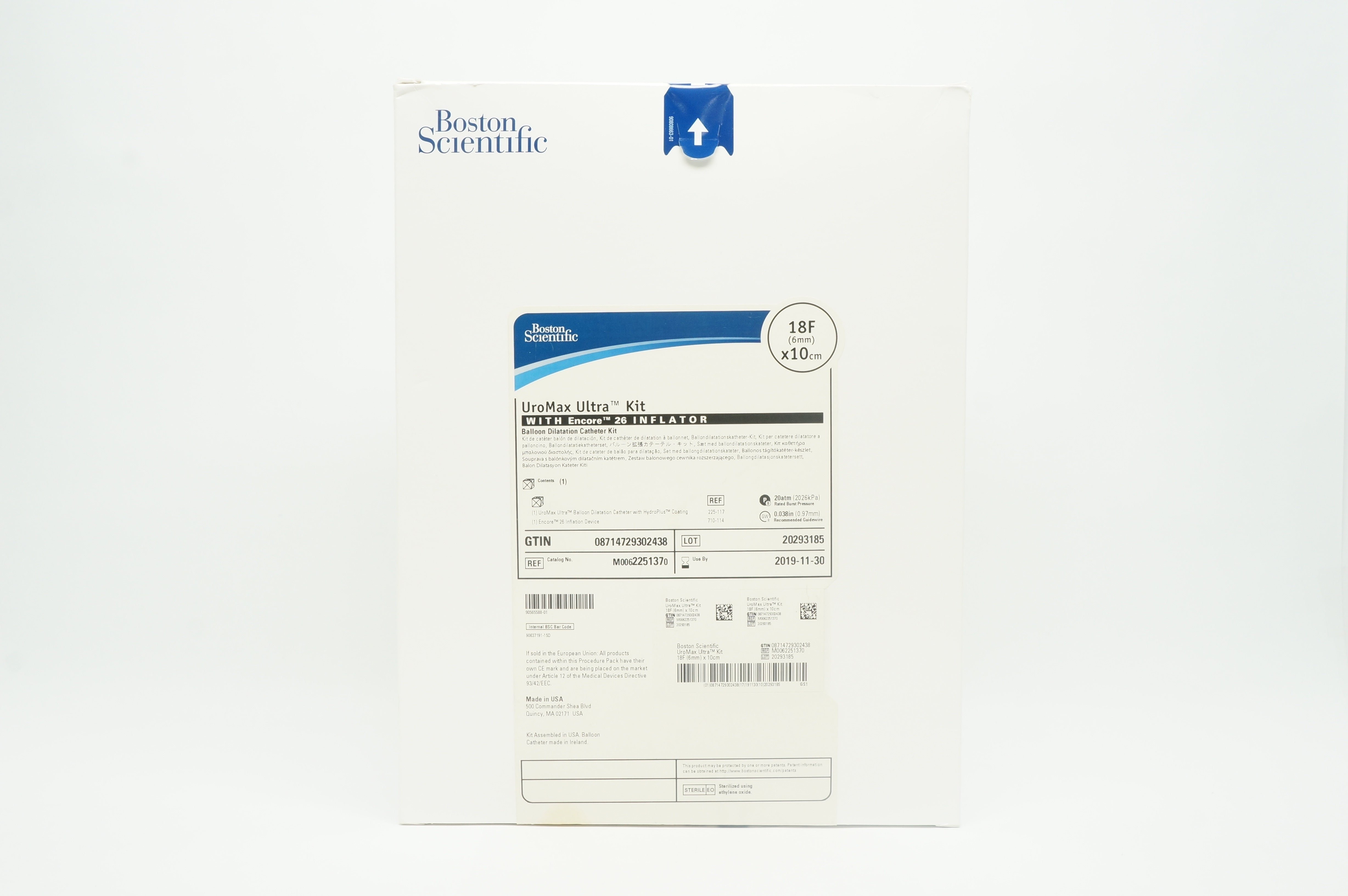 Boston Scientific M0062251370 UroMax Kit with Encore 26 Inflator 18F x 10cm (x)