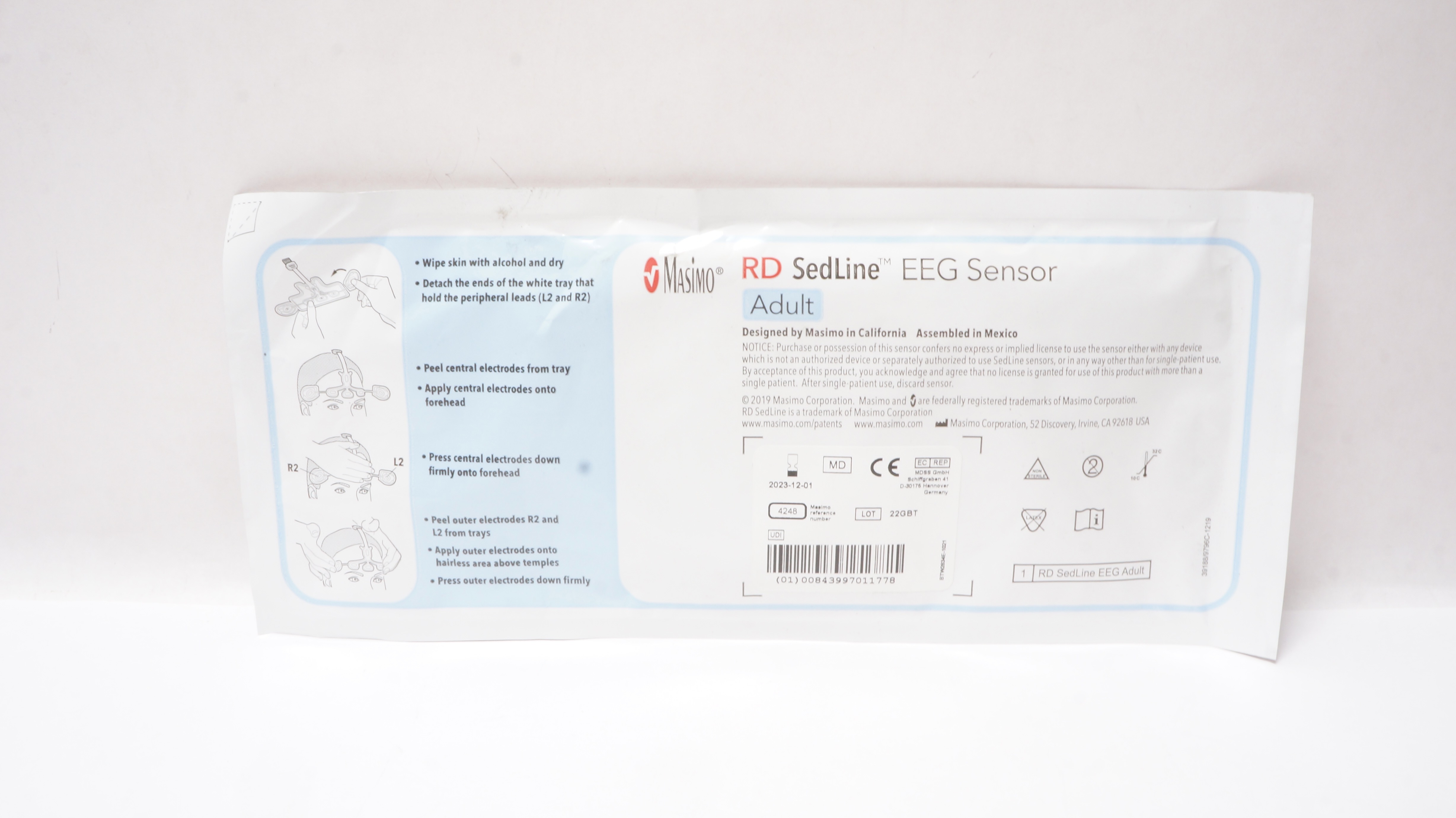 Masimo 4248 RD SedLine EEG Sensor Adult (x)