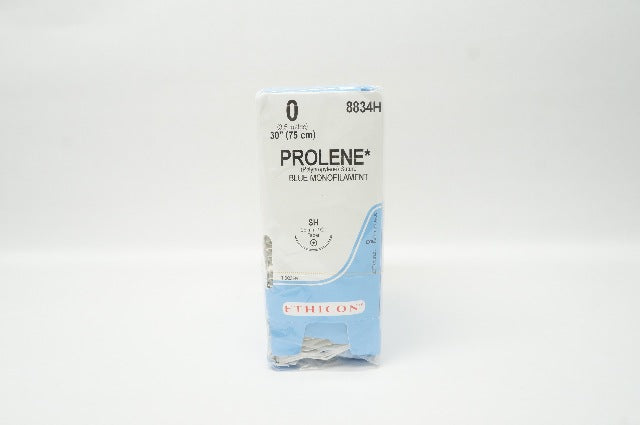Ethicon 8834H 0 PROLENE SH 26mm 1/2c Taper 30inch - Box of 36