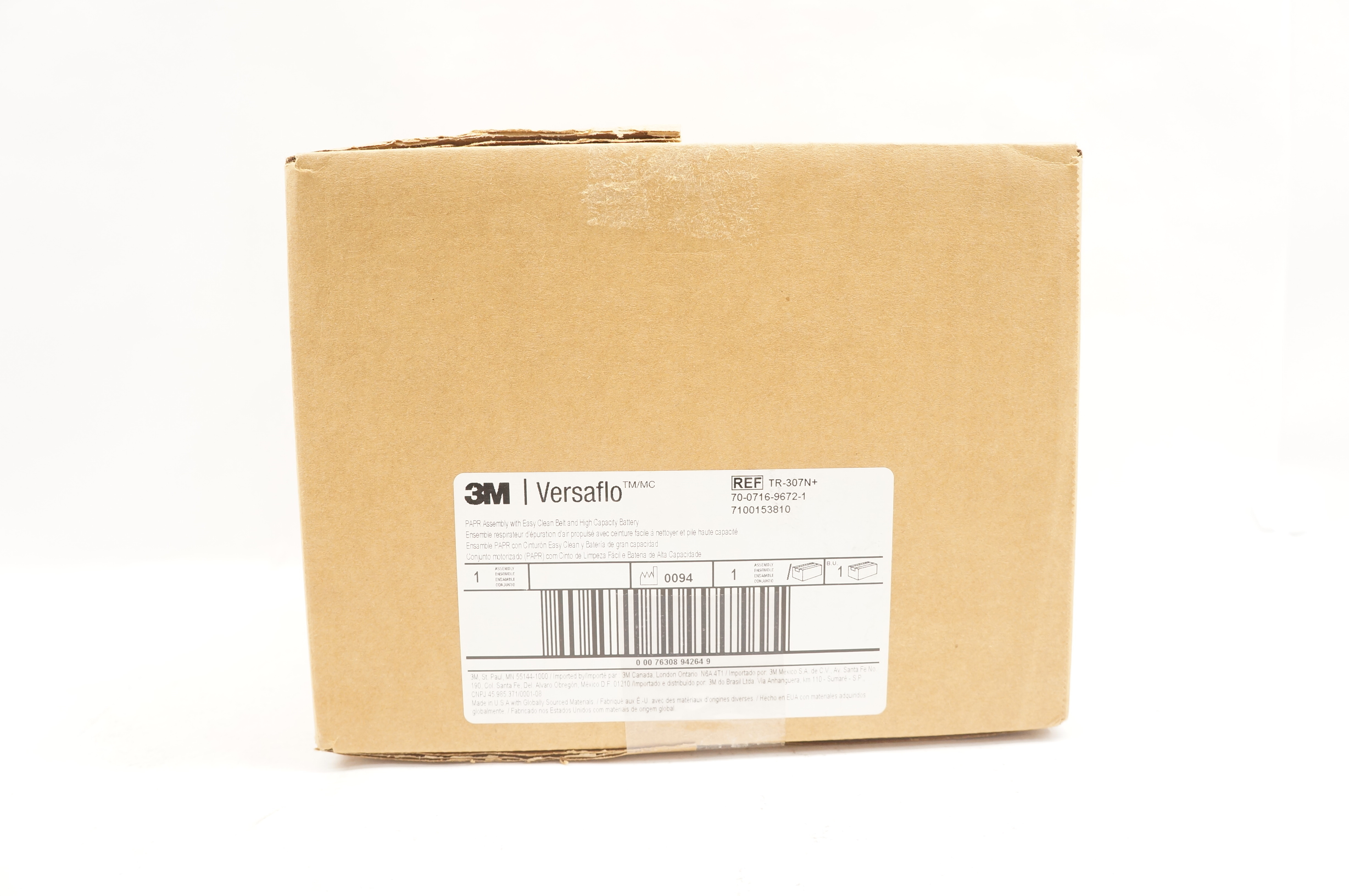 3M TR-307N+ Versaflo PAPR Assembly With Easy Clean Belt & High Capacity Battery