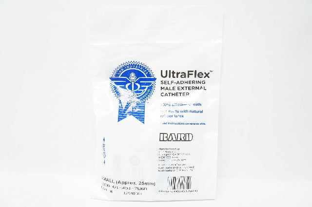 Bard 6530-01-451-7668 UltraFlex Self-Adhering Male External Cath. Small 25mm