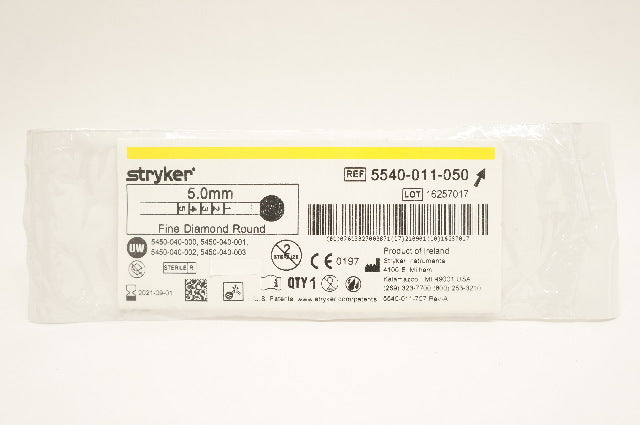 Stryker 5540-011-050 Fine Diamond Round Bur 5.0mm (x)