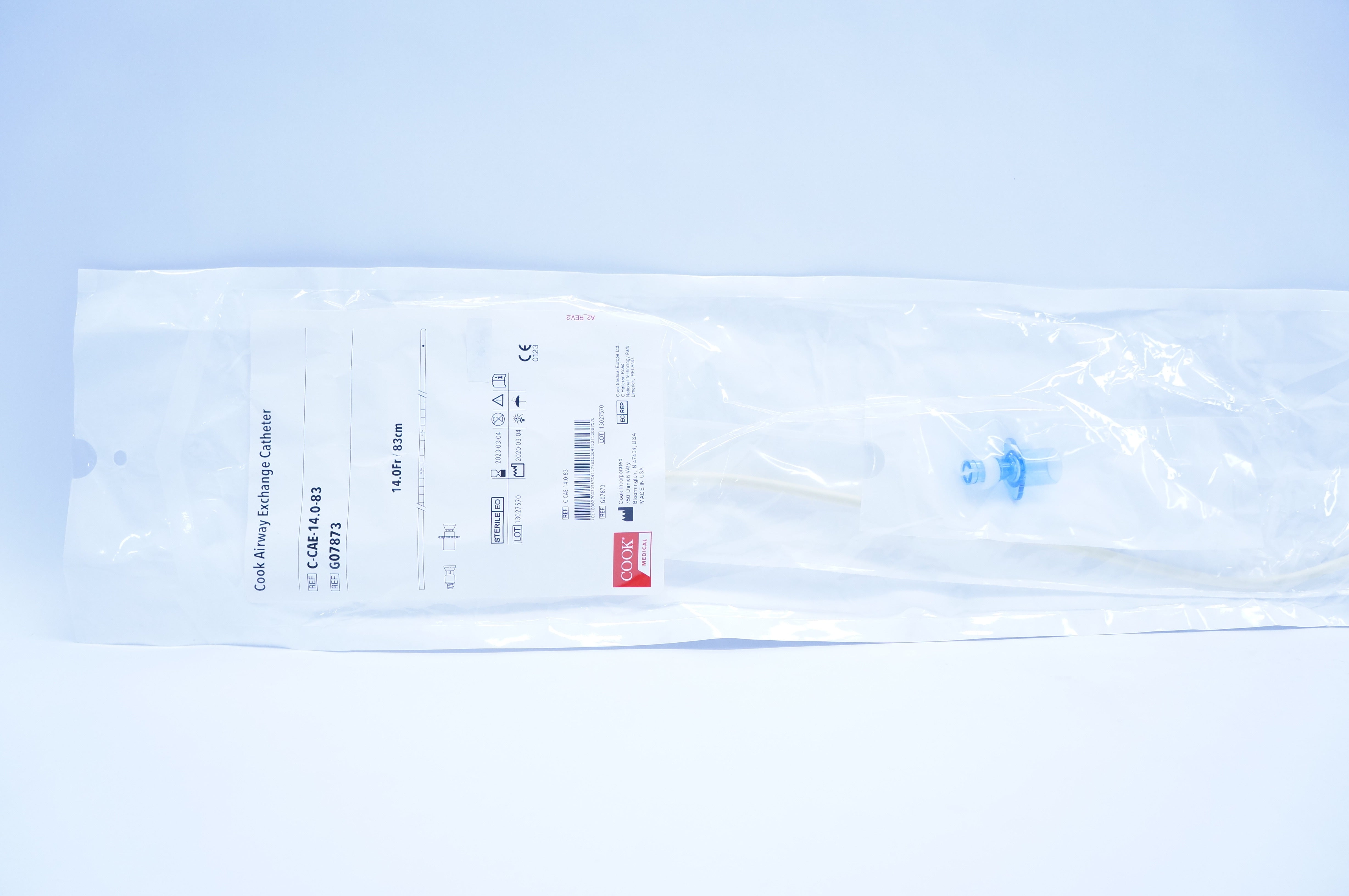 Cook Medical G07873 Cook Airway Exchange Cath. 14.0 Fr. x 83cm.