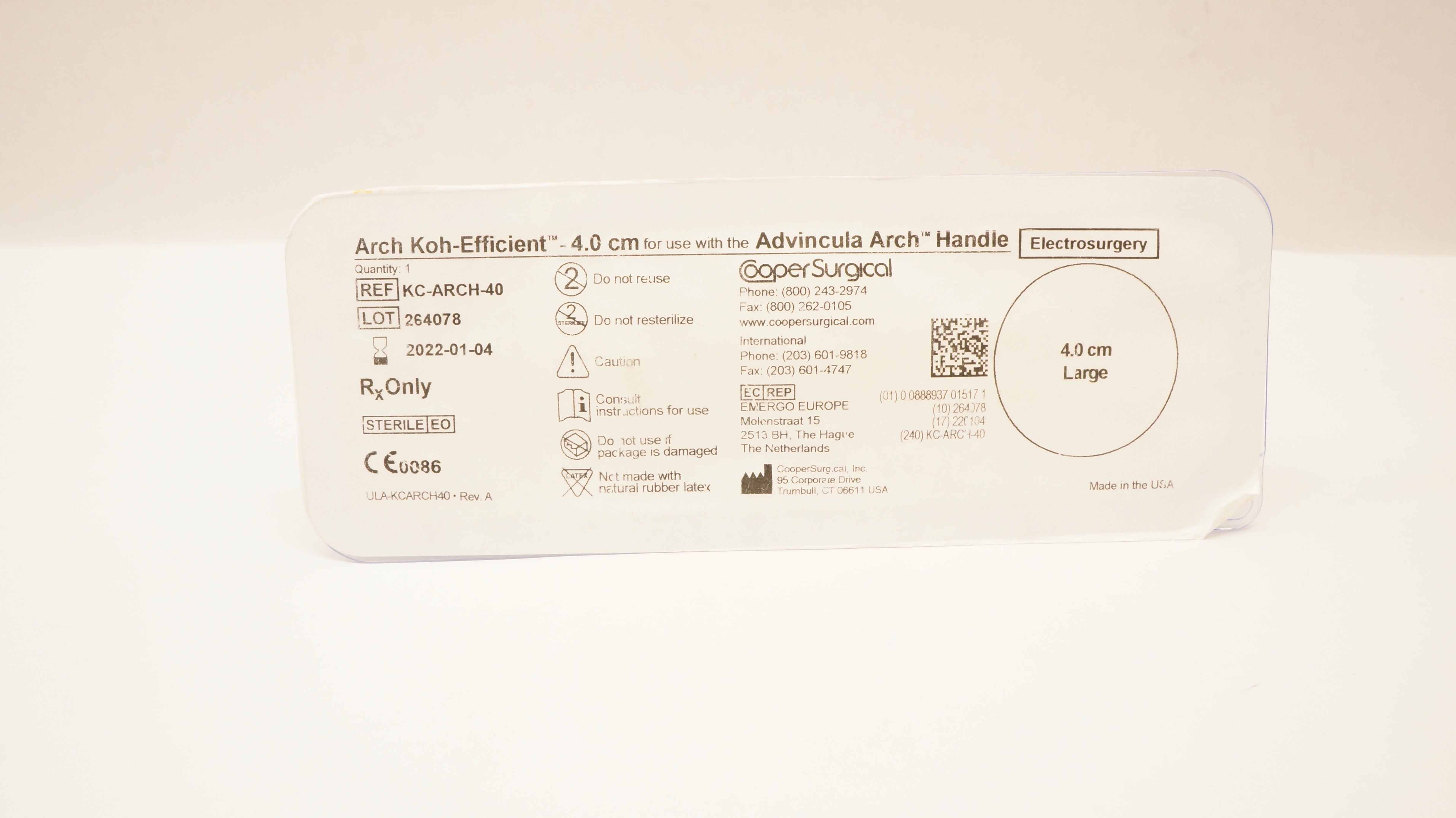 CooperSurgical KC-ARCH-40 Arch Koh-Efficient - 4.0cm Large (x)