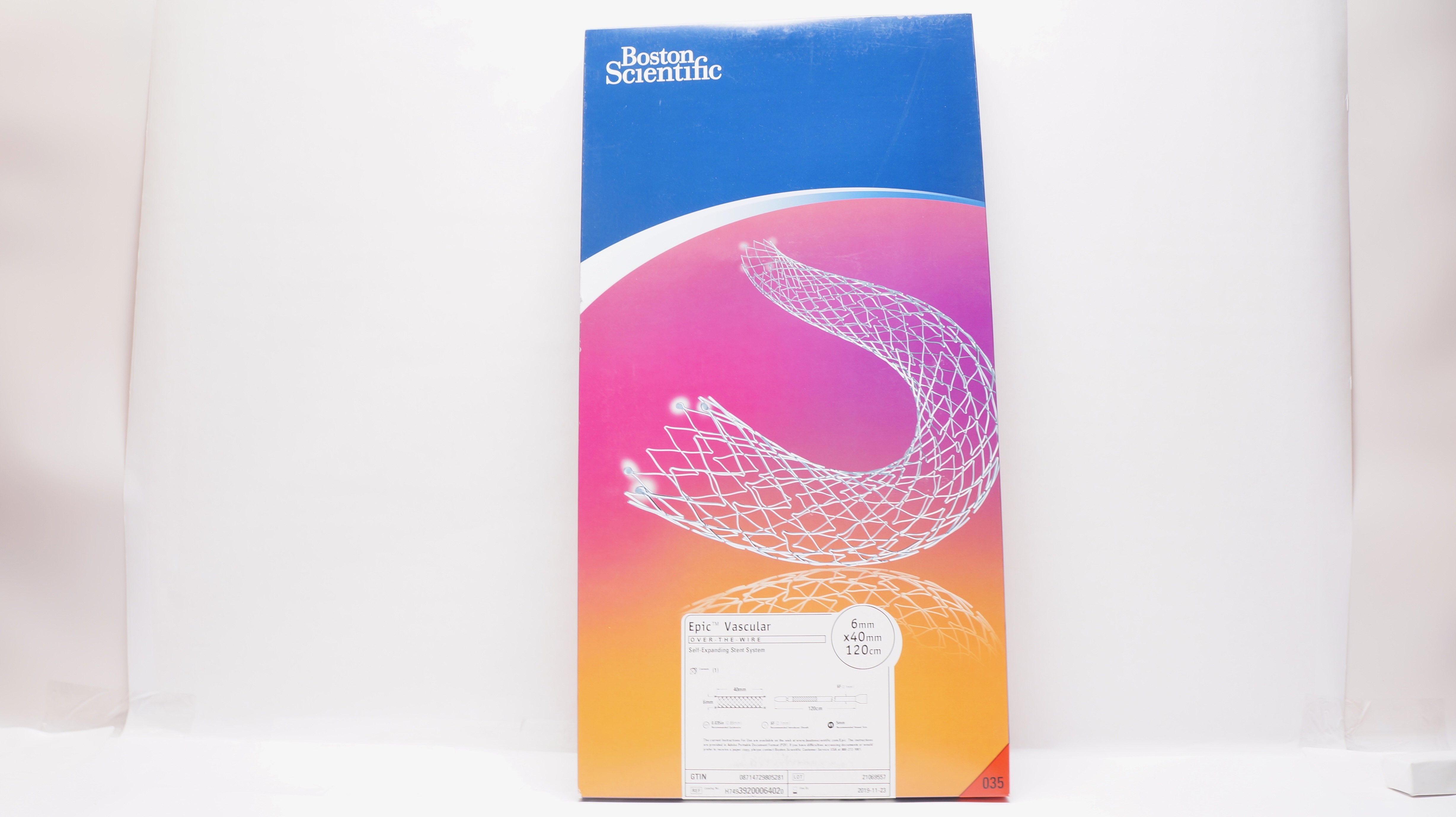 Boston Scientific H74939200064020 Epic Stnt System 6mm x 40mm x 120cm (x)