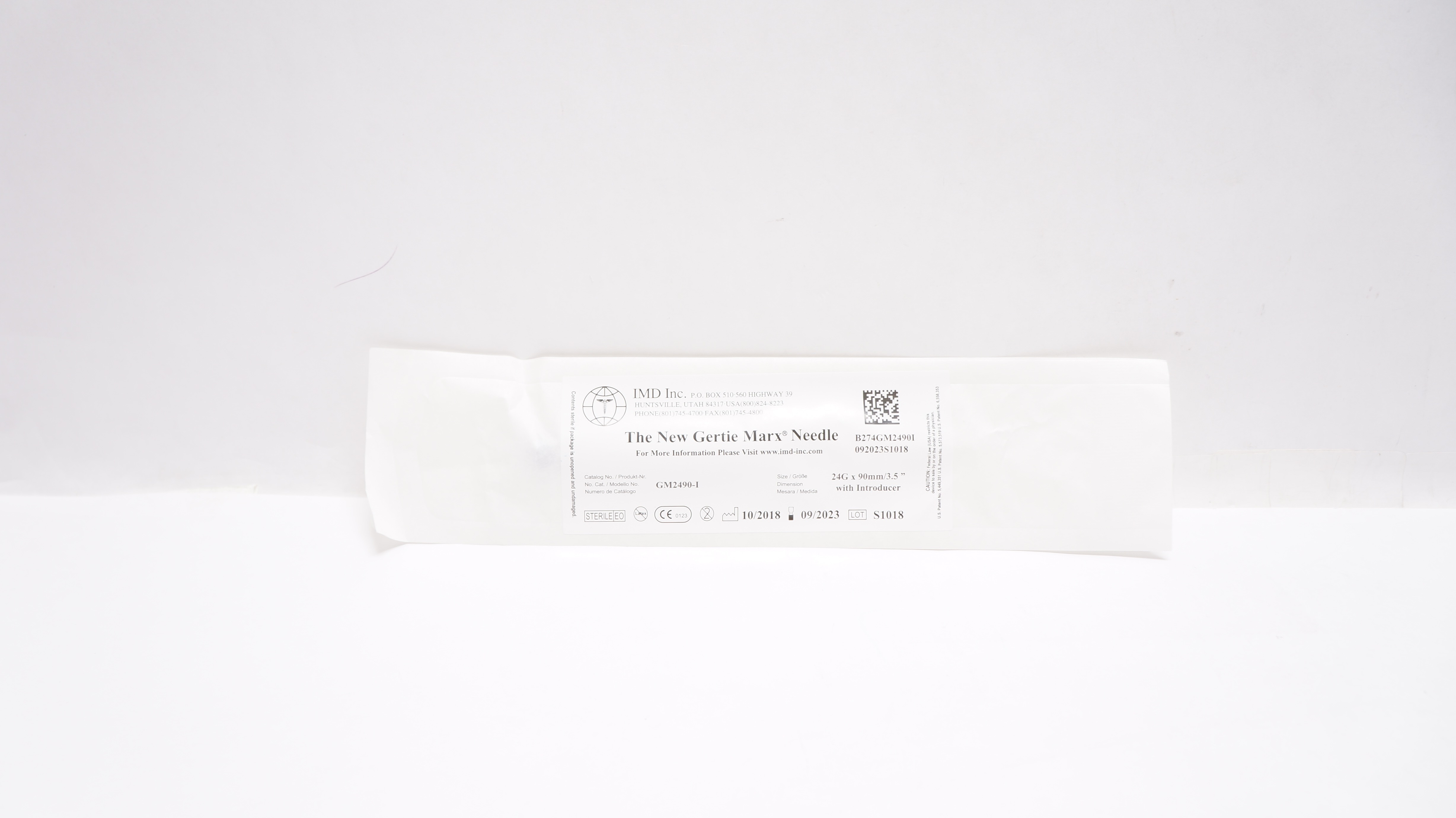 IMD GM2490-I The New Gertie Marx Needle 24G x 90mm/3.5In W/Introducer (x)