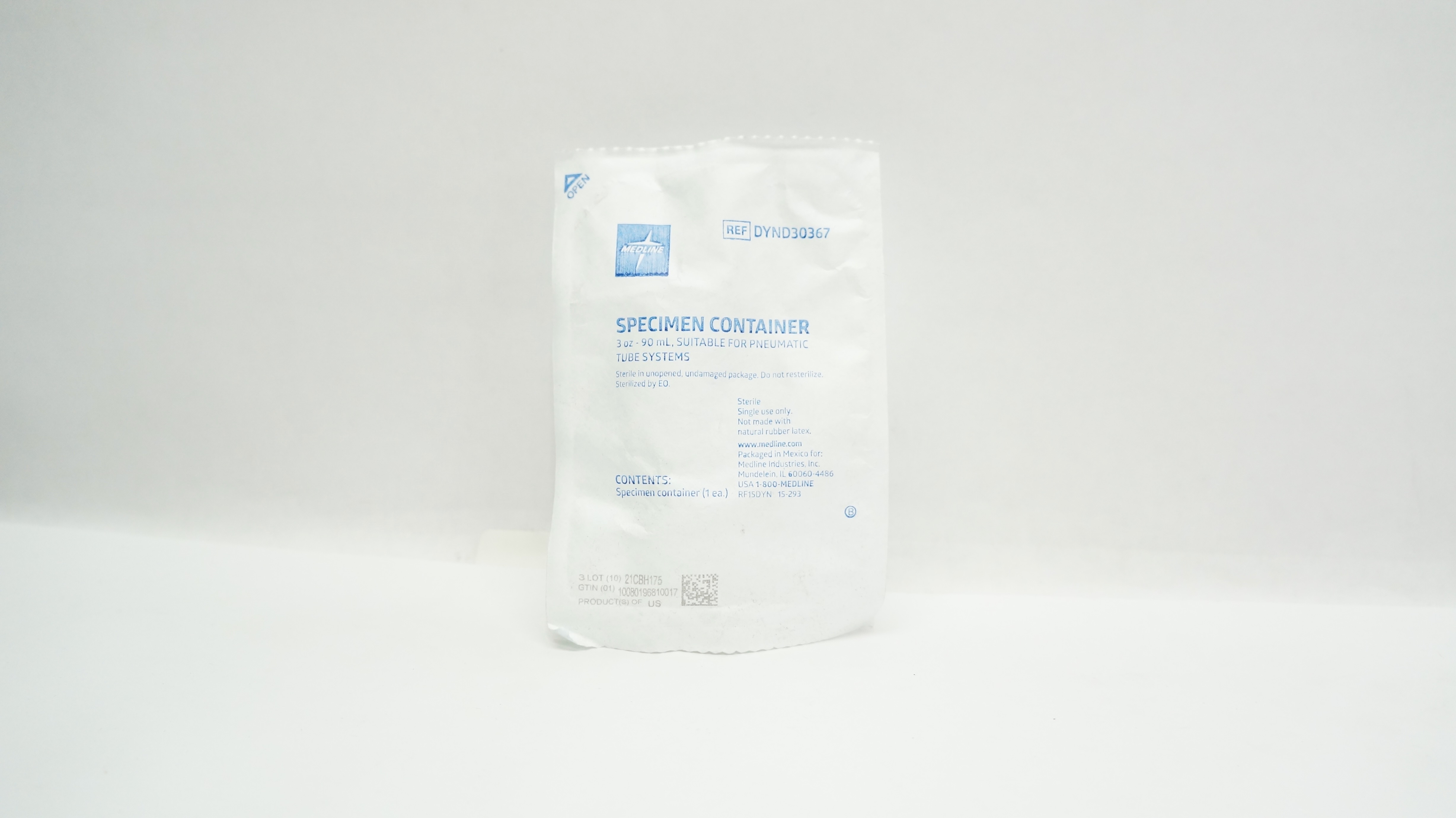 Medline DYND30367 Specimen Container, Sterile, 3oz