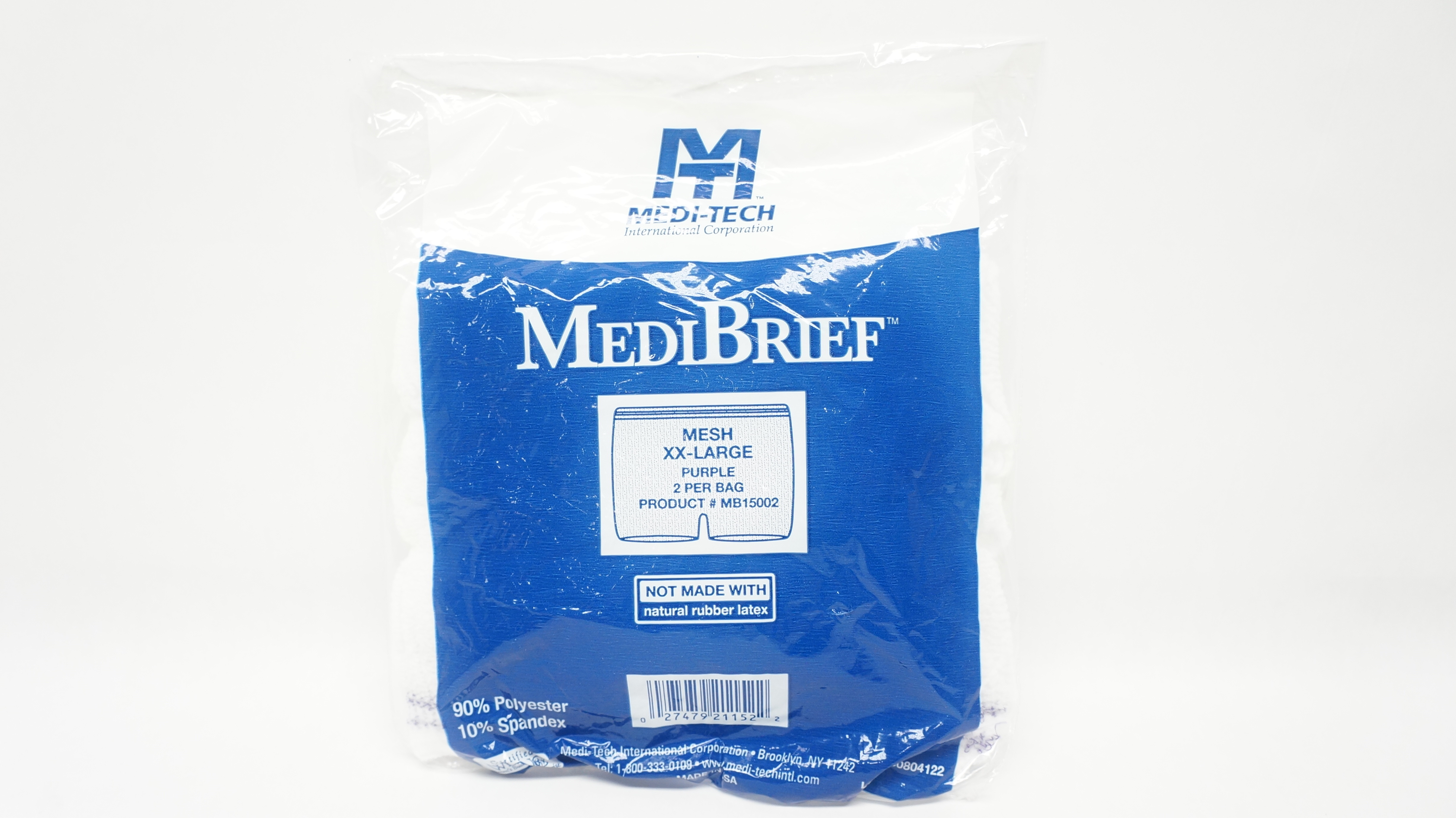Medi-Tech MB15002 MediBrief Mesh XX-Large Purple - Pack of 2