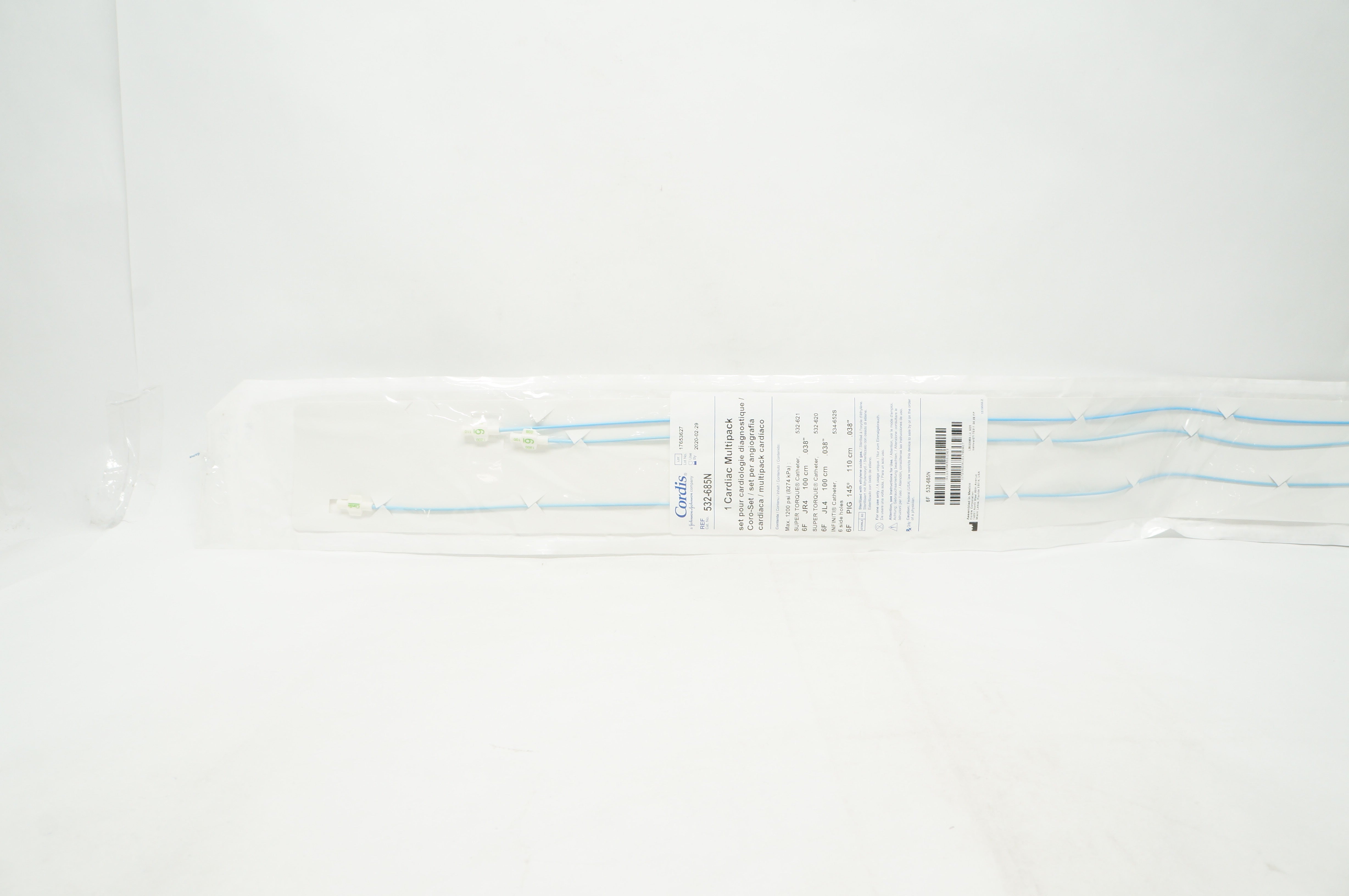 Cordis 532-685N 1 Cardiac Multipack Set Pour Cardiologie 6Fx110cmx0.038inch (x)