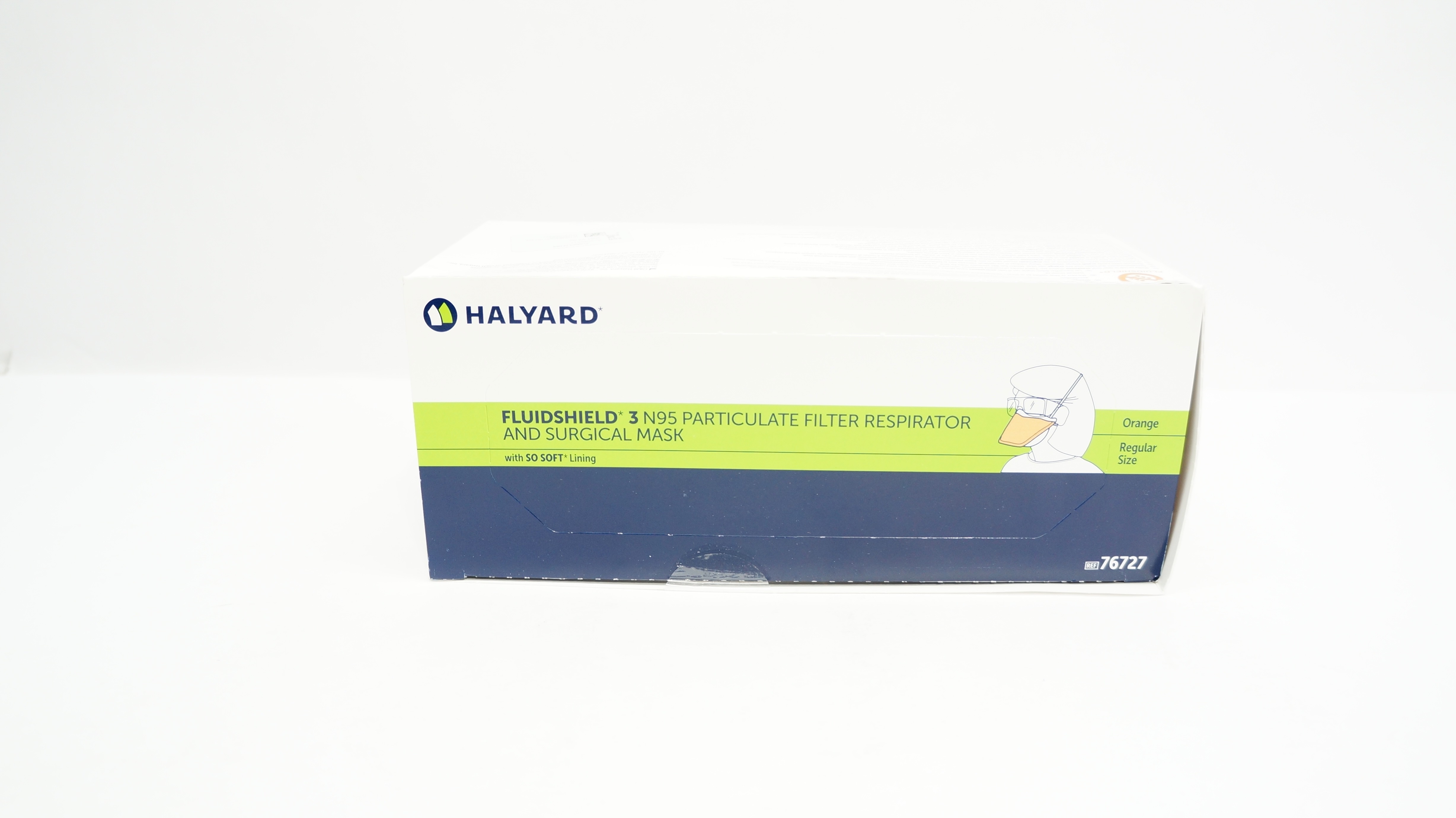 Halyard 76727 Fluidshield 3 N95 Particulate Filter Respirator & Mask - Box of 35