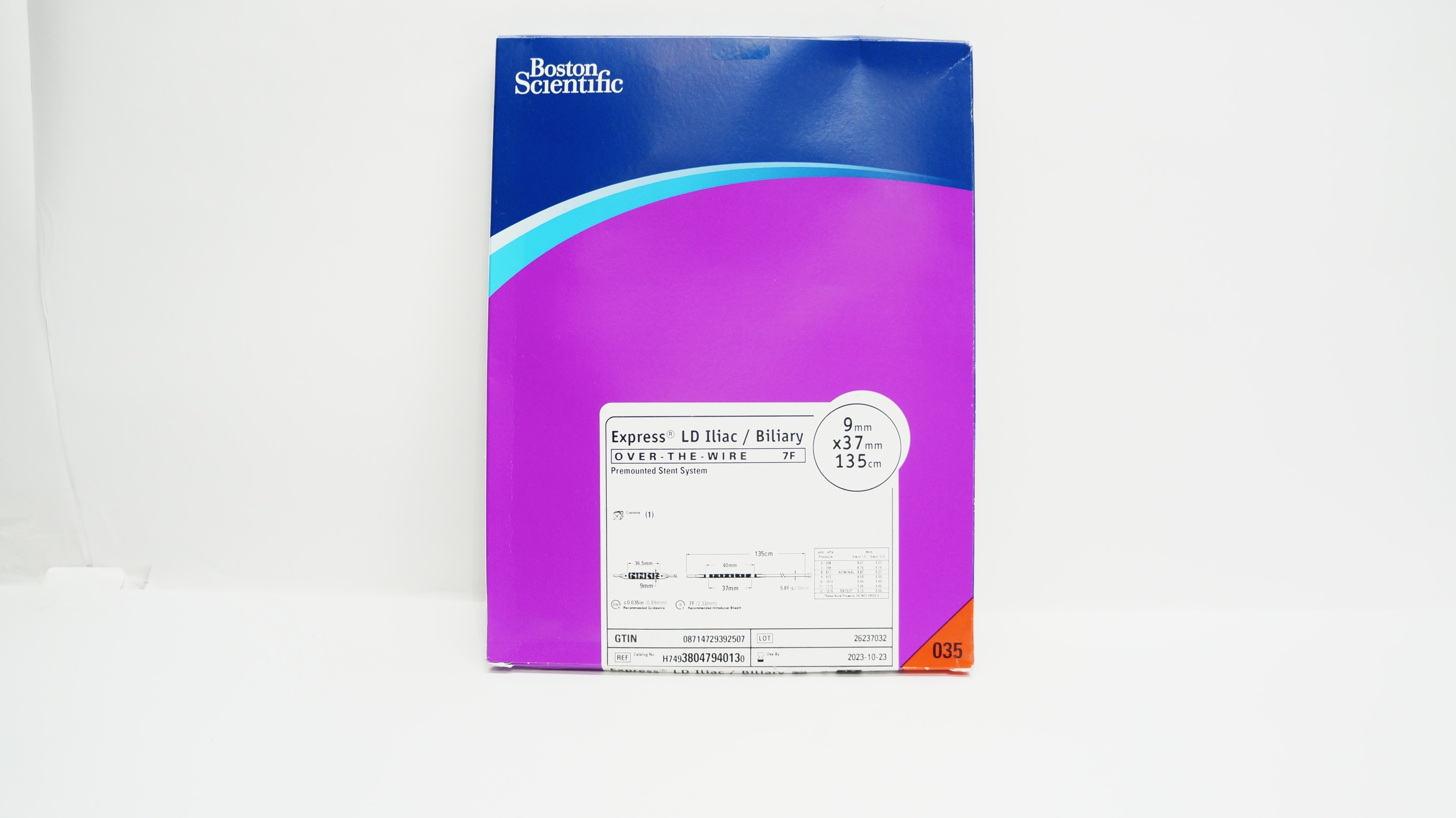Boston Scientific 3804794013 Express Premounted Stent System 9mmx37mm x 135mm(x)