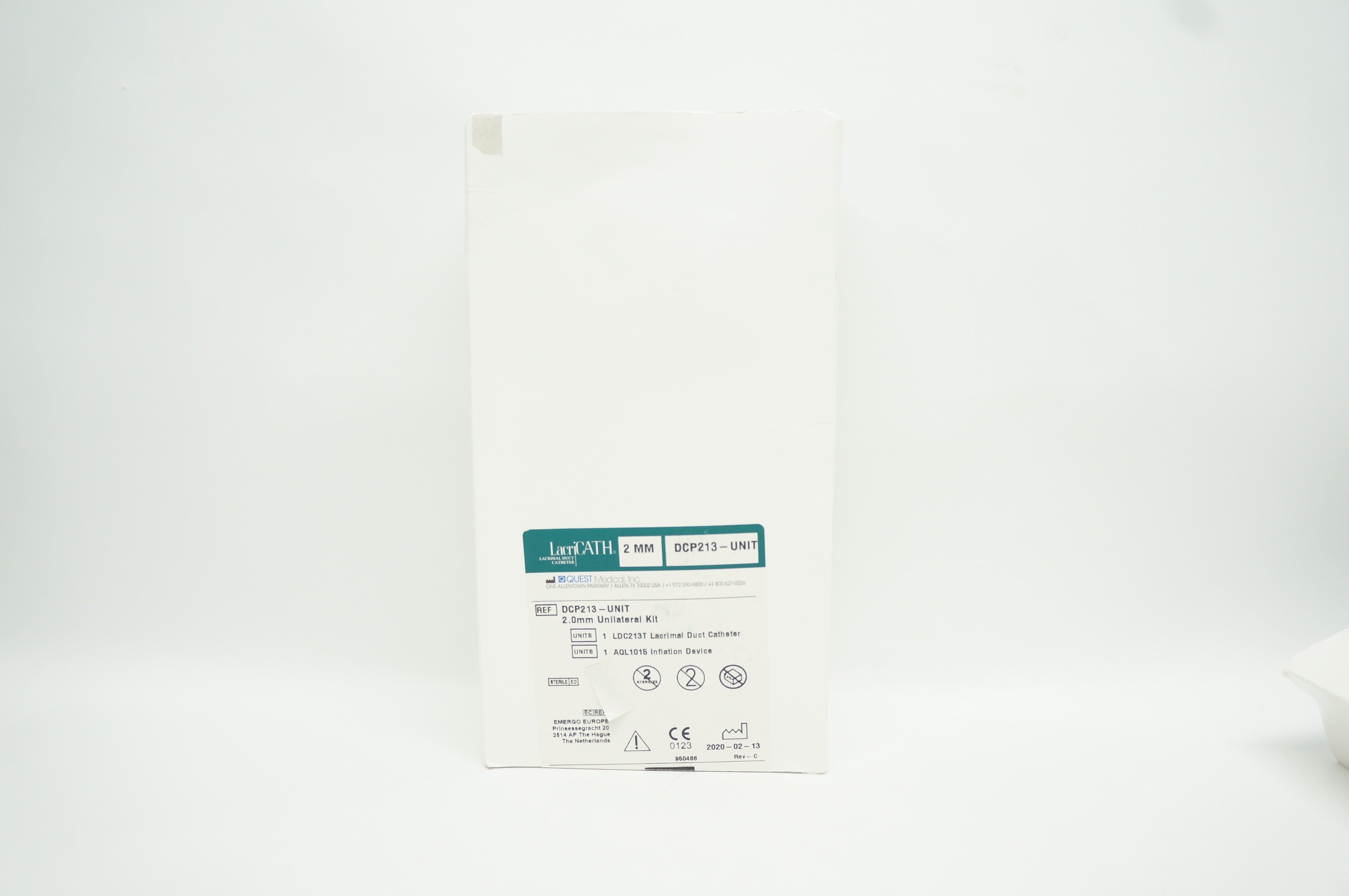 Quest Medical DCP213-UNIT LacriCath Unilateral Kit 2.0mm