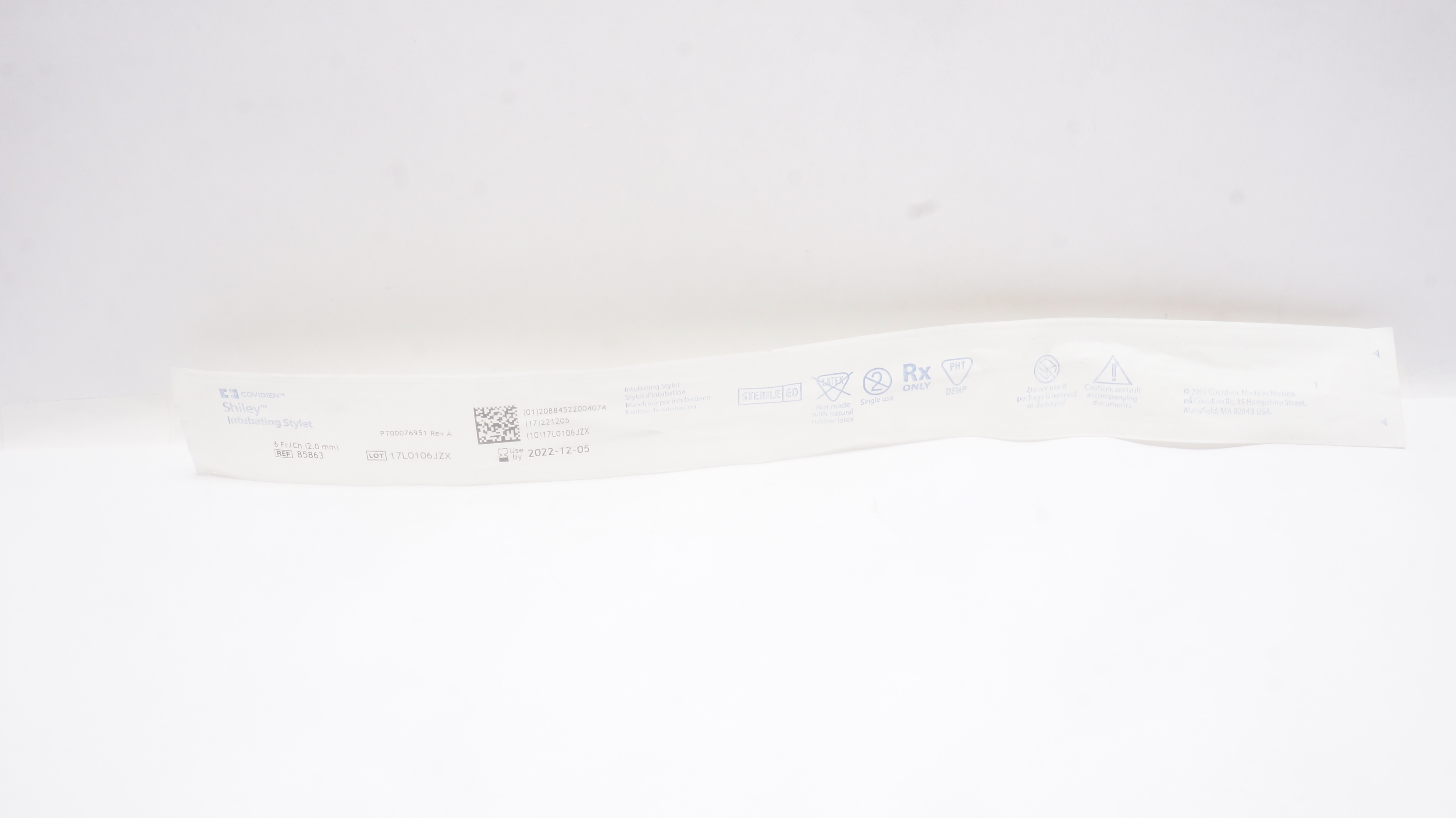 Covidien 85863 Shiley Intubating Stylet 6Fr/Ch (x)