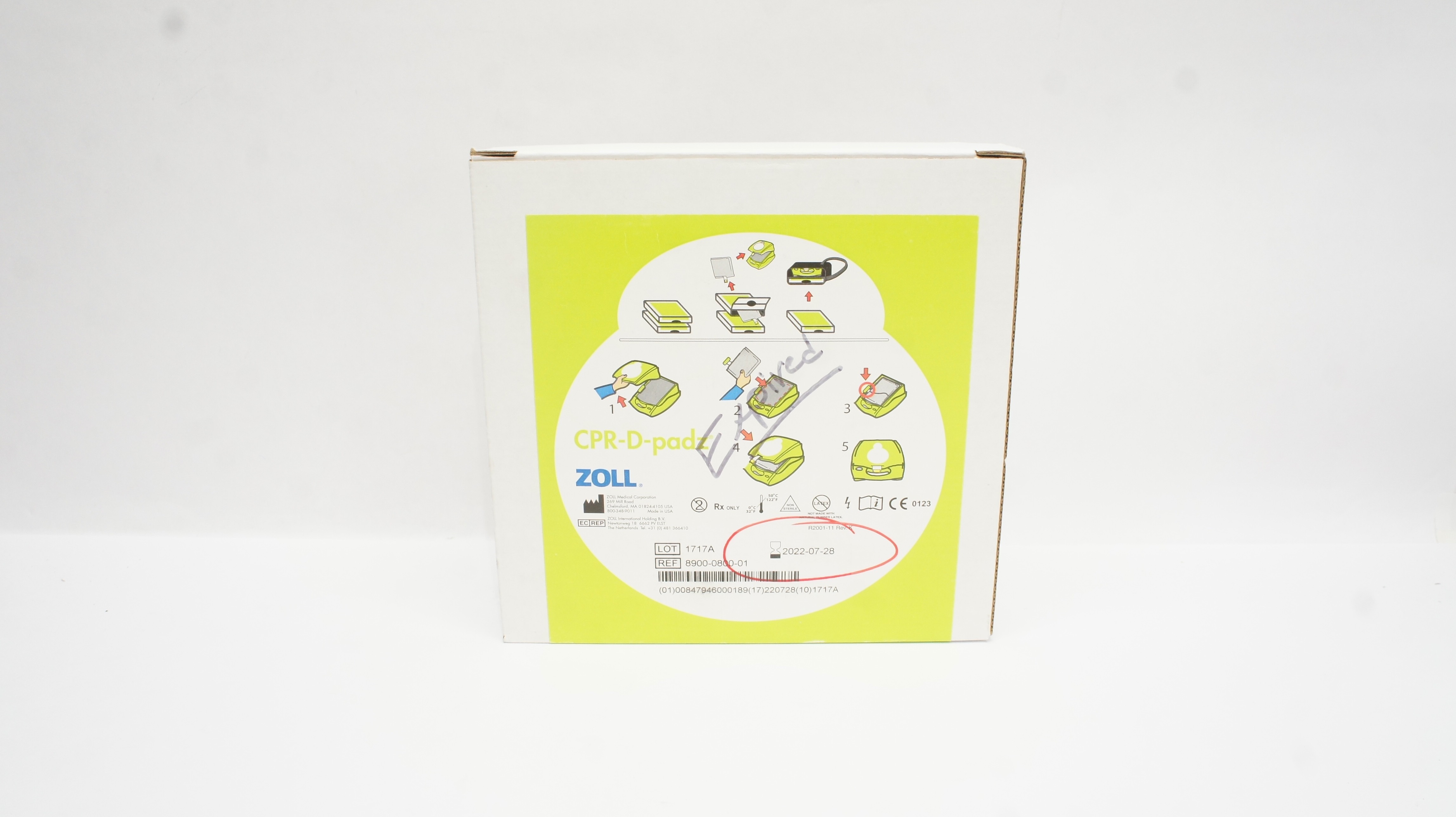 ZOLL 8900-0800-01 CPR-D-padz Defibrillator Electrode Pad (x)