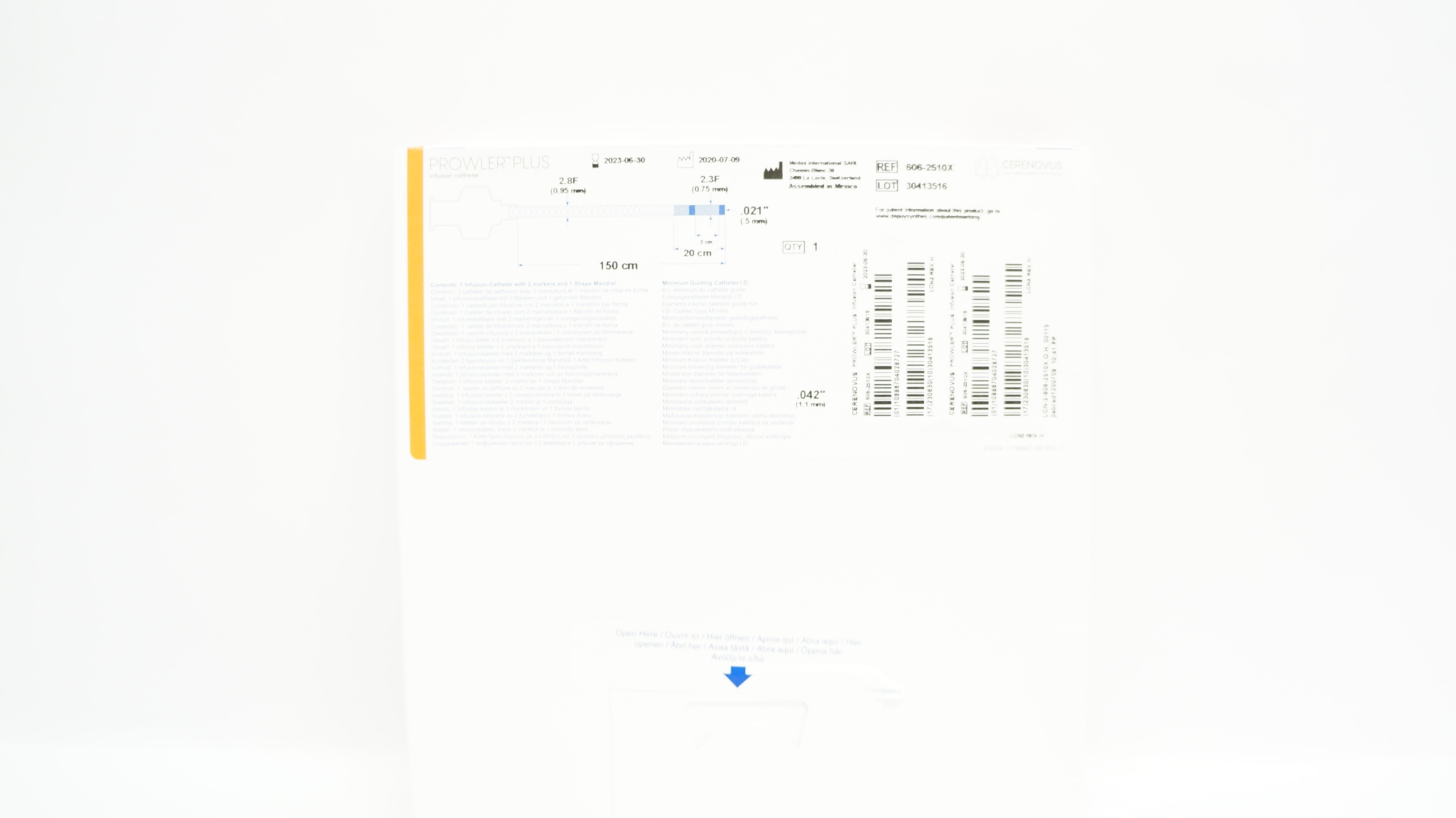 Medos 606-2510X Cerenovus Infusion Cath. Set 2.8F x 2.3F x 021In x 150cm (x)