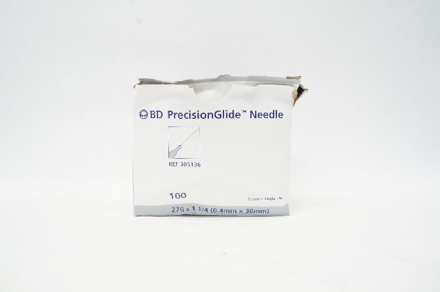 BD 305136 PrecisionGlide Ndle 27G x 1 1/4 - Box of 100