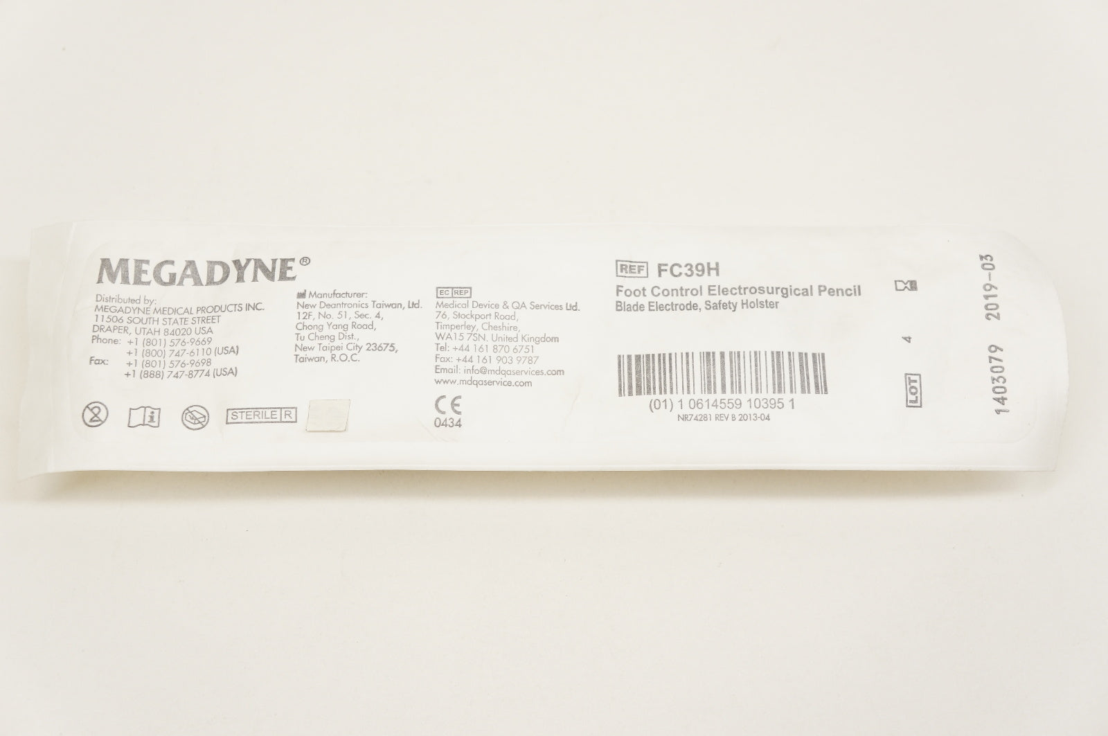 MEGADYNE FC39H Foot Control Electrosurgical Pencil Blade Electrode (x)
