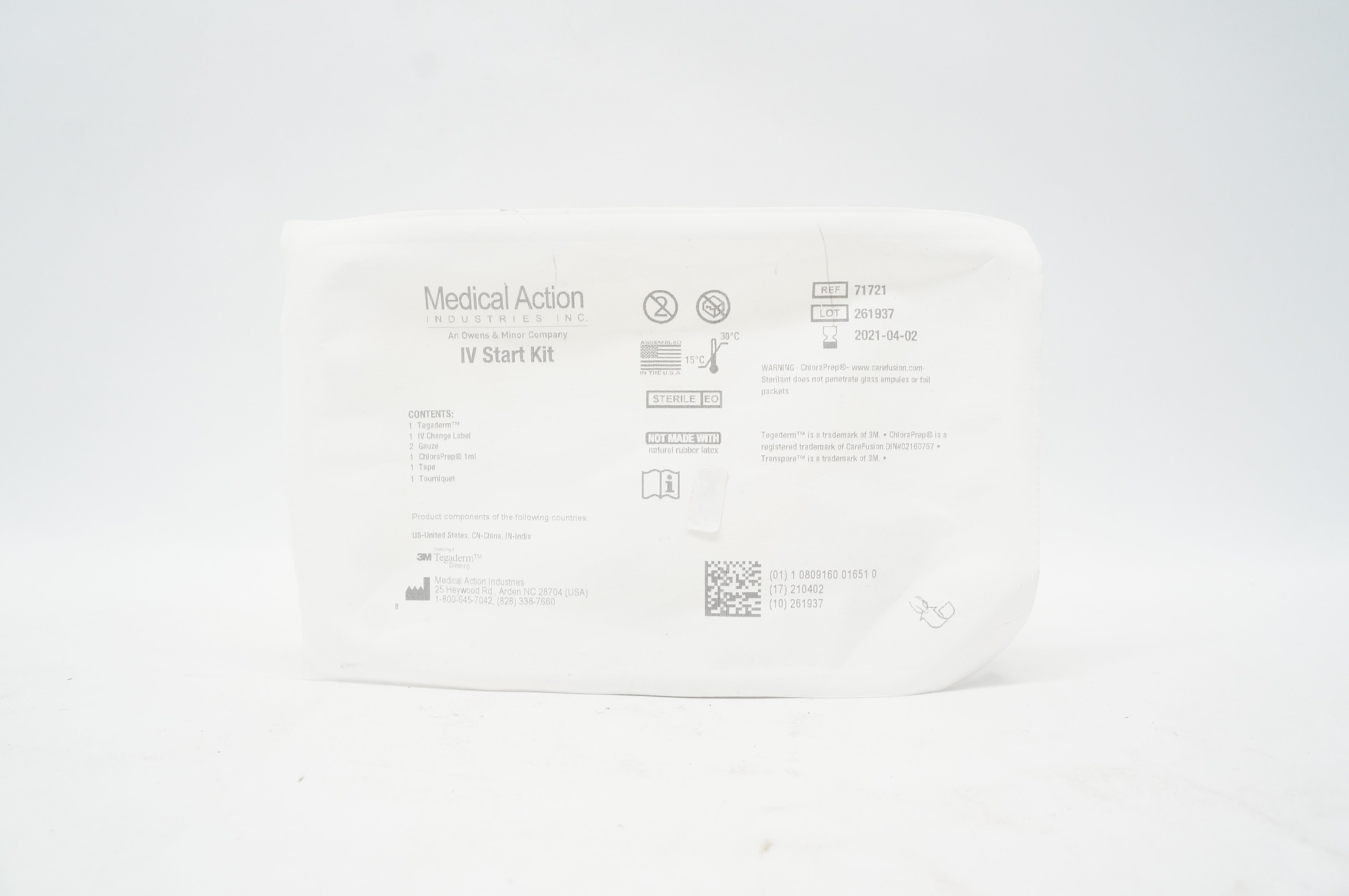 Medical Action 71721 3M Tegaderm IV Start Kit (x)