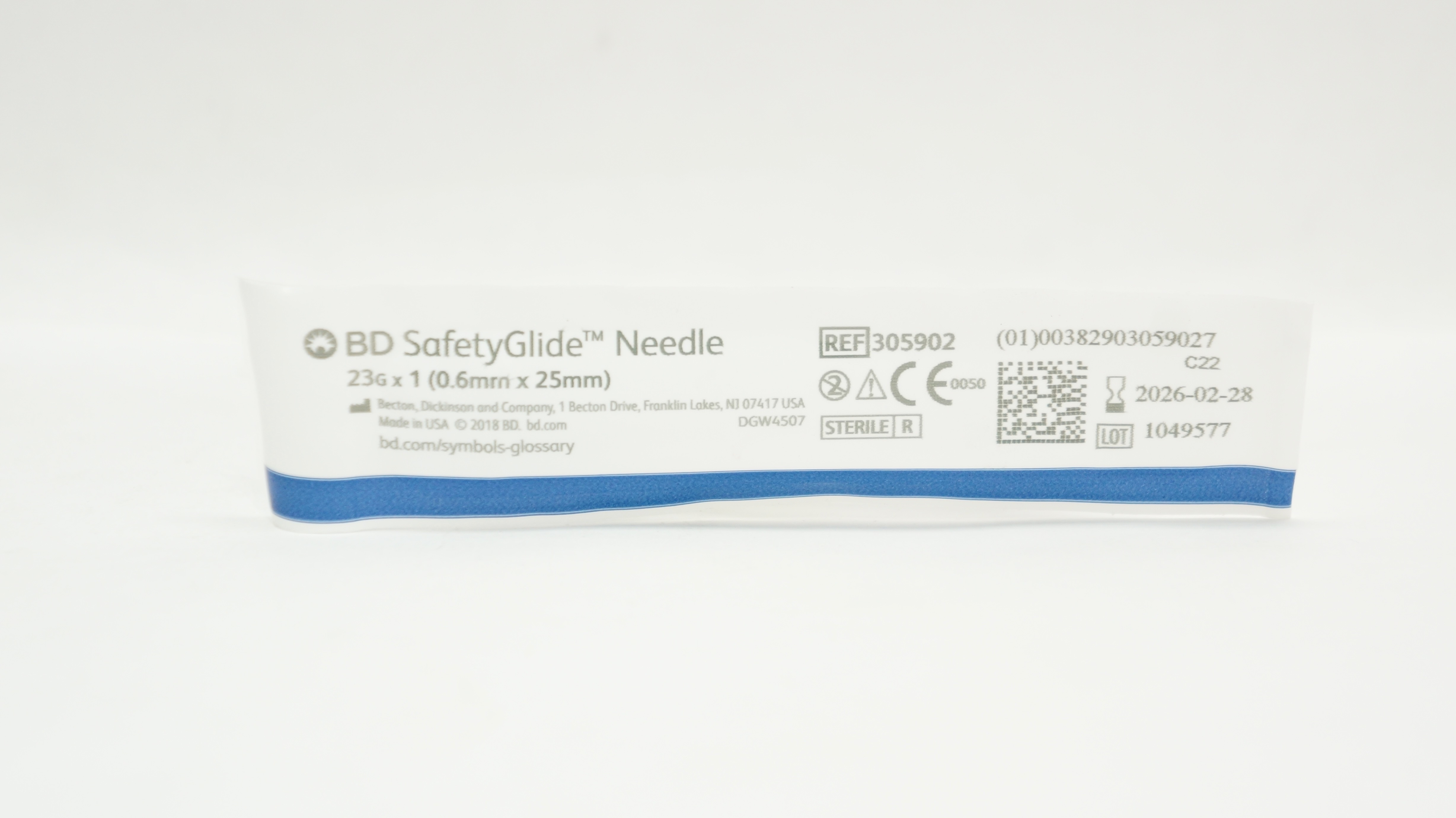 BD 305902 SafetyGlide Ndle 23G x 1inch