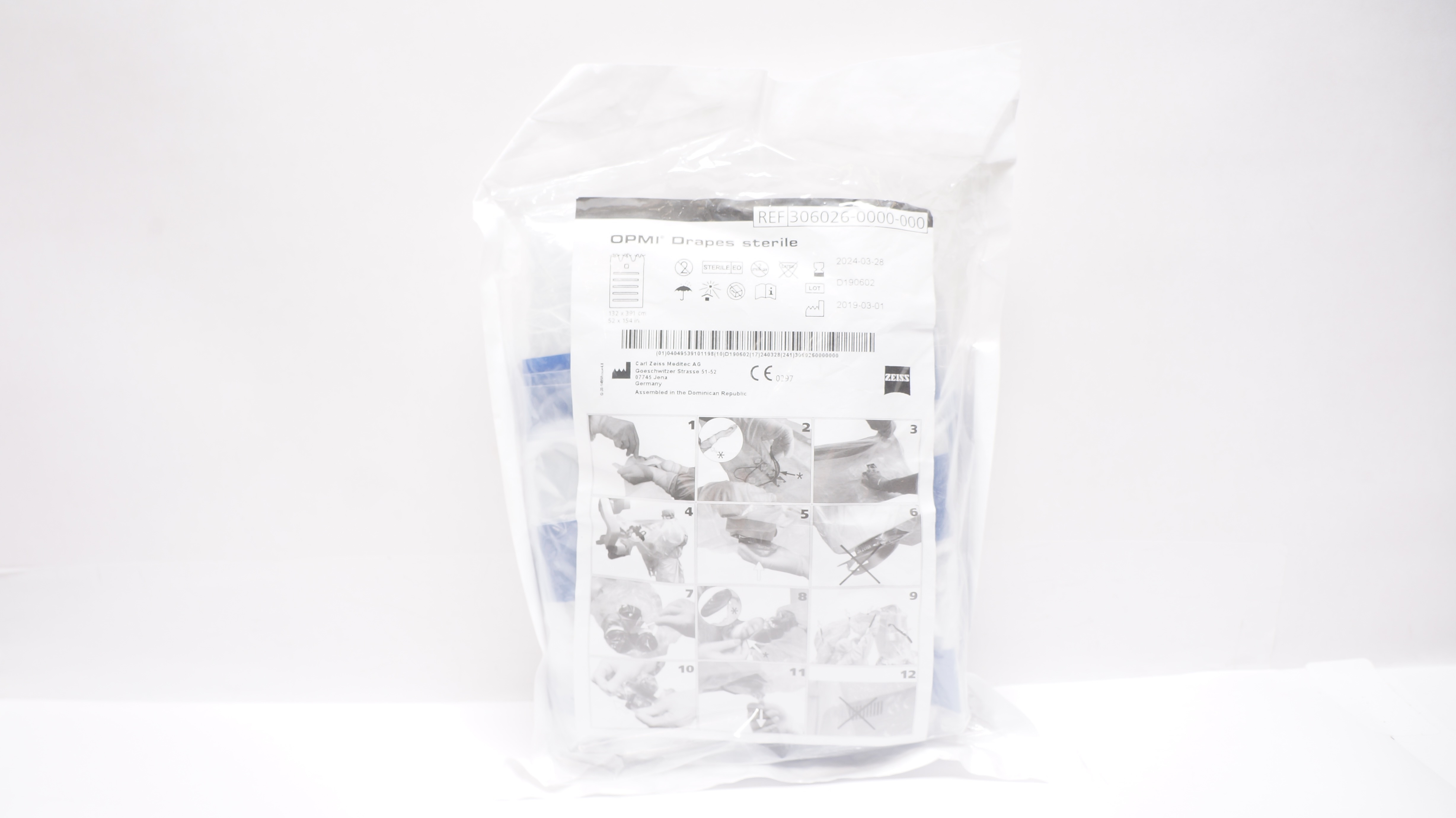 Carl Zeiss 306026-0000-000 OPMI Drapes 52inch x 154inch