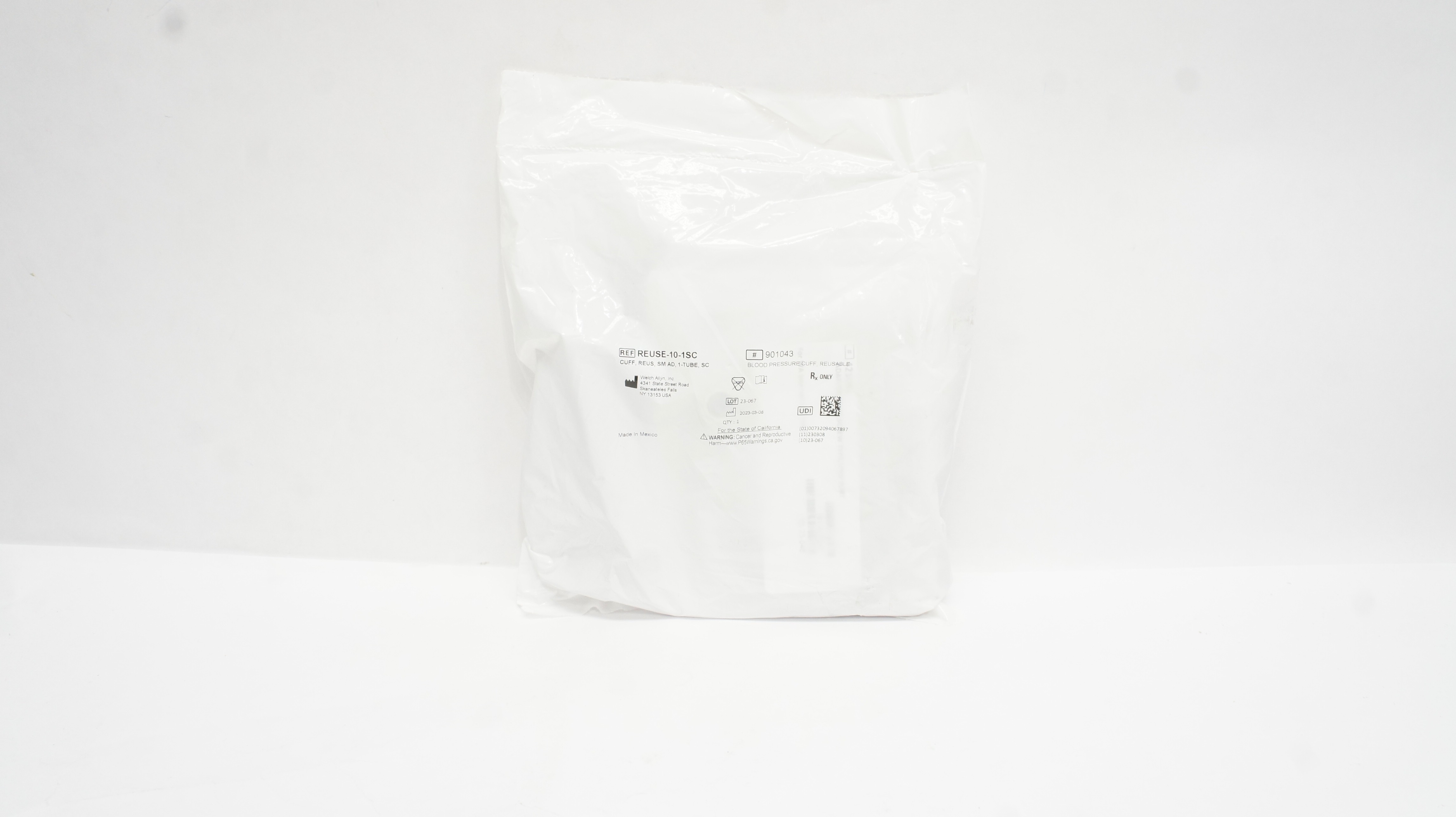 Welch Allyn REUSE-10-1SC Hillrom Reusable Blood Pressure Cuff ,Adult Small 10