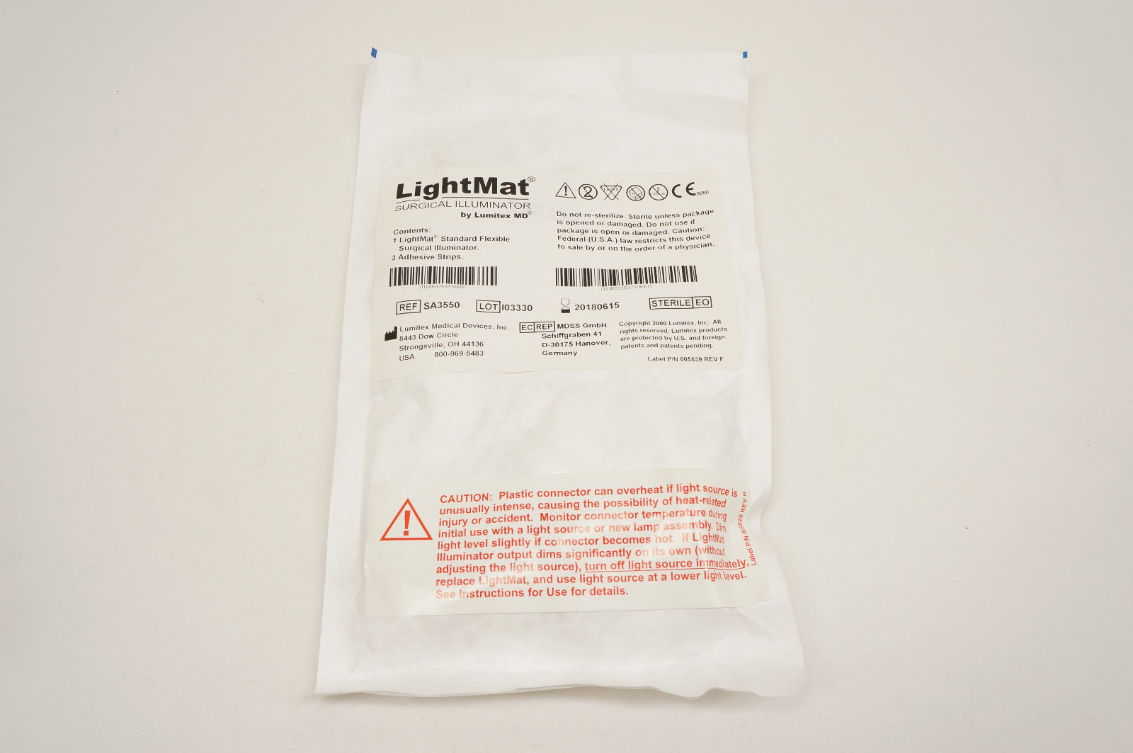 Lumitex Medical SA3550 LightMat Surgical Illuminator (x)