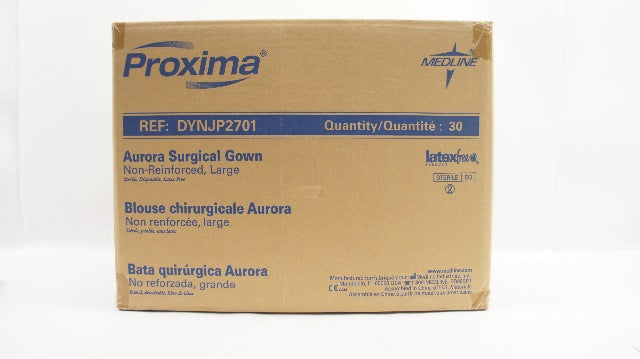 Medline DYNJP2701 Proxima Aurora Surgical Gown, Large - Case of 30