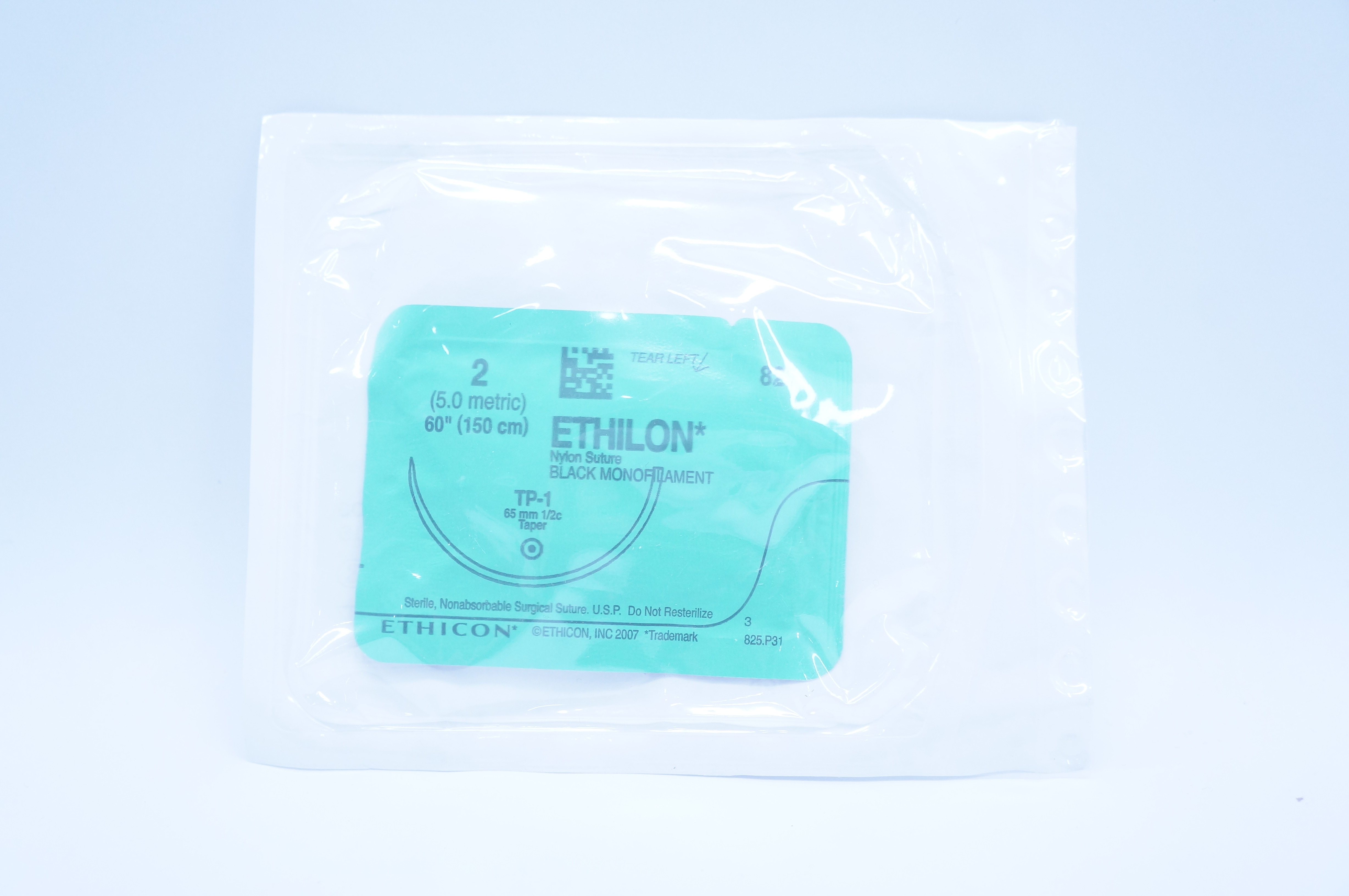 Ethicon 825 2 ETHILON, TP-1, 65mm 1/2c Taper, 60inch