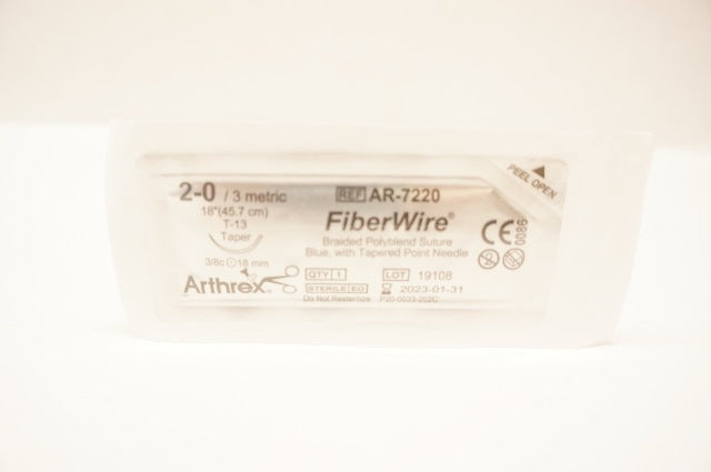 Arthrex AR-7220 2-0 FiberWire T-13 Taper 3/8 18mm 18inch