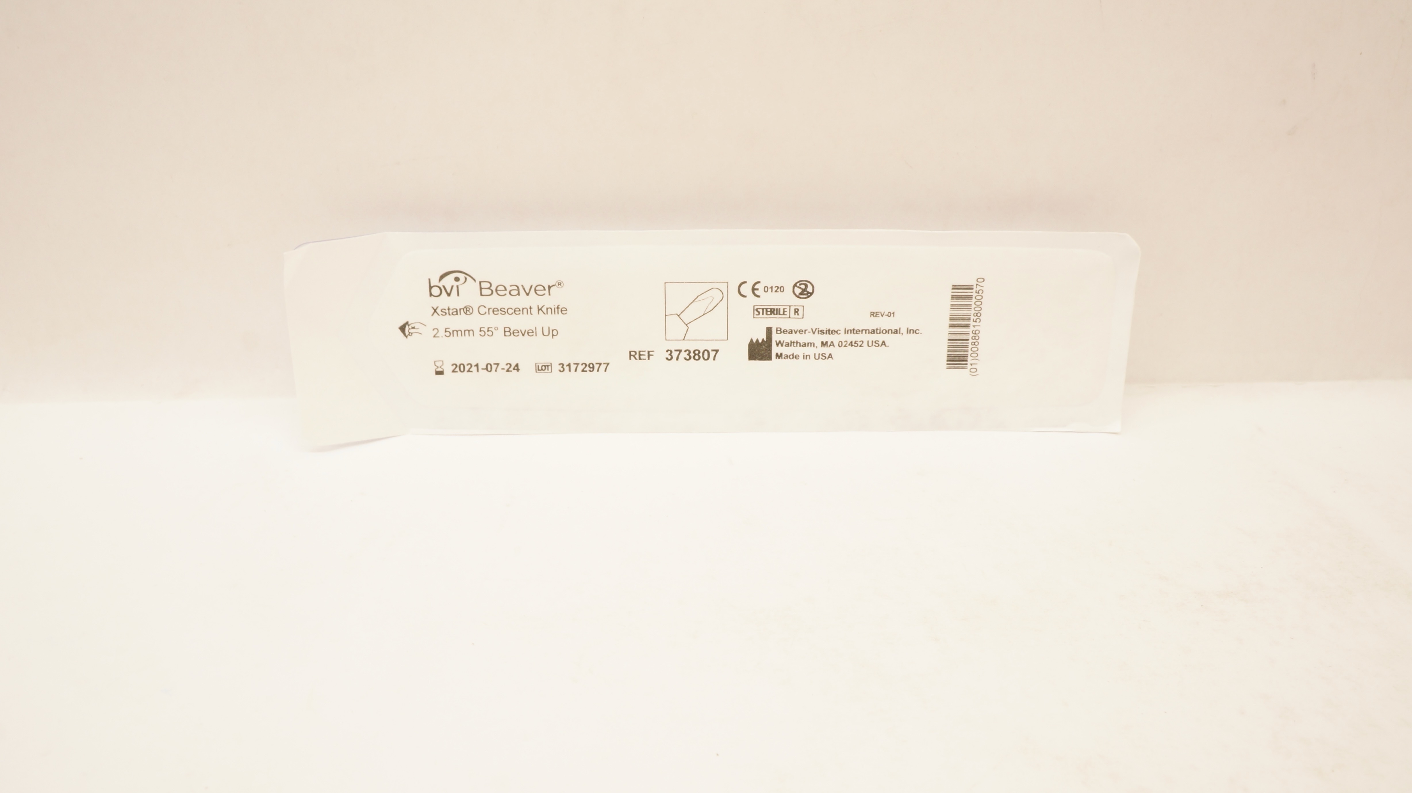 Bvi Beaver 373807 Xstar Crescent Knife 55 Degree Bevel Up 2.5mm (x)
