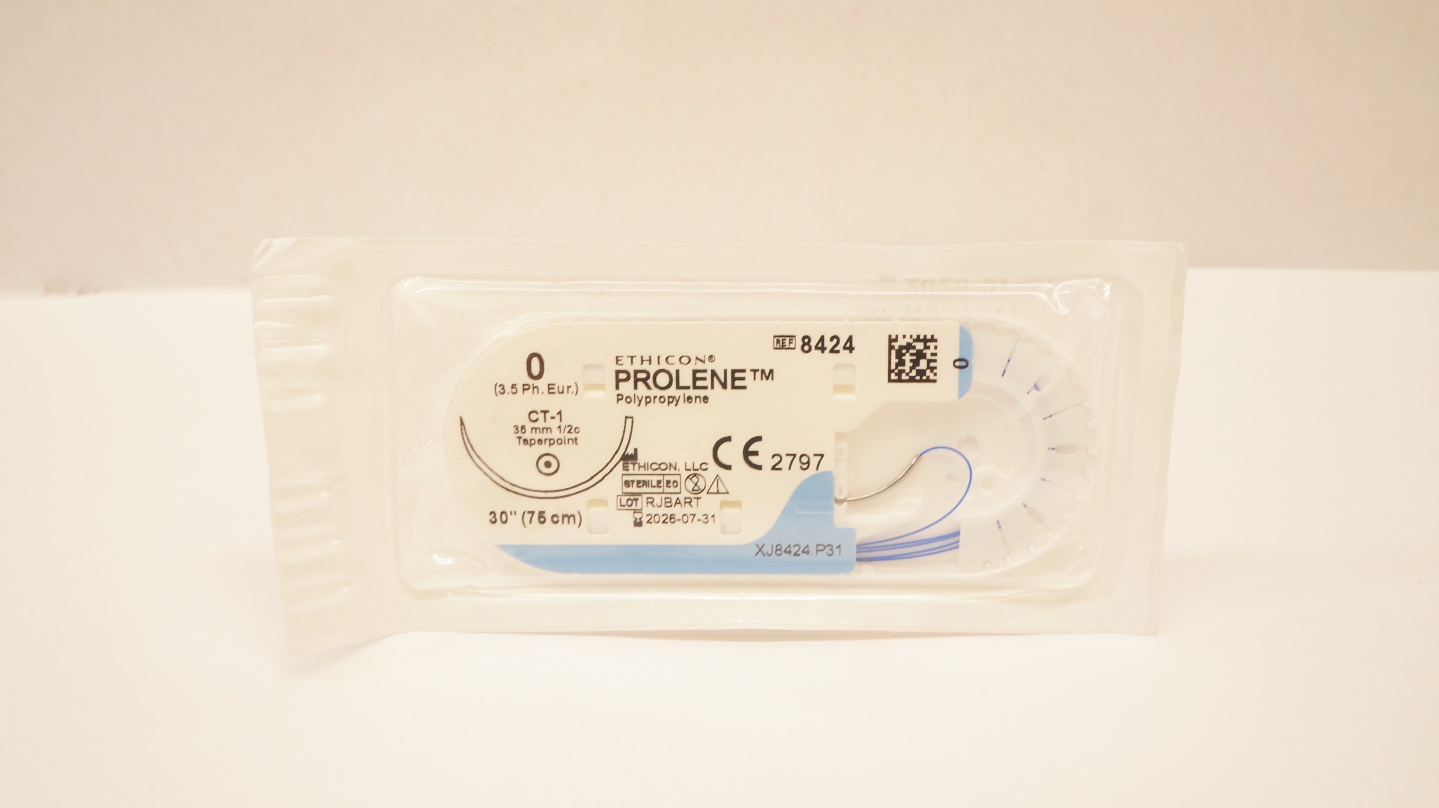 Ethicon 8424 0 PROLENE Polypropylene Stre CT-1 36mm 1/2c Taperpoint, 30inch