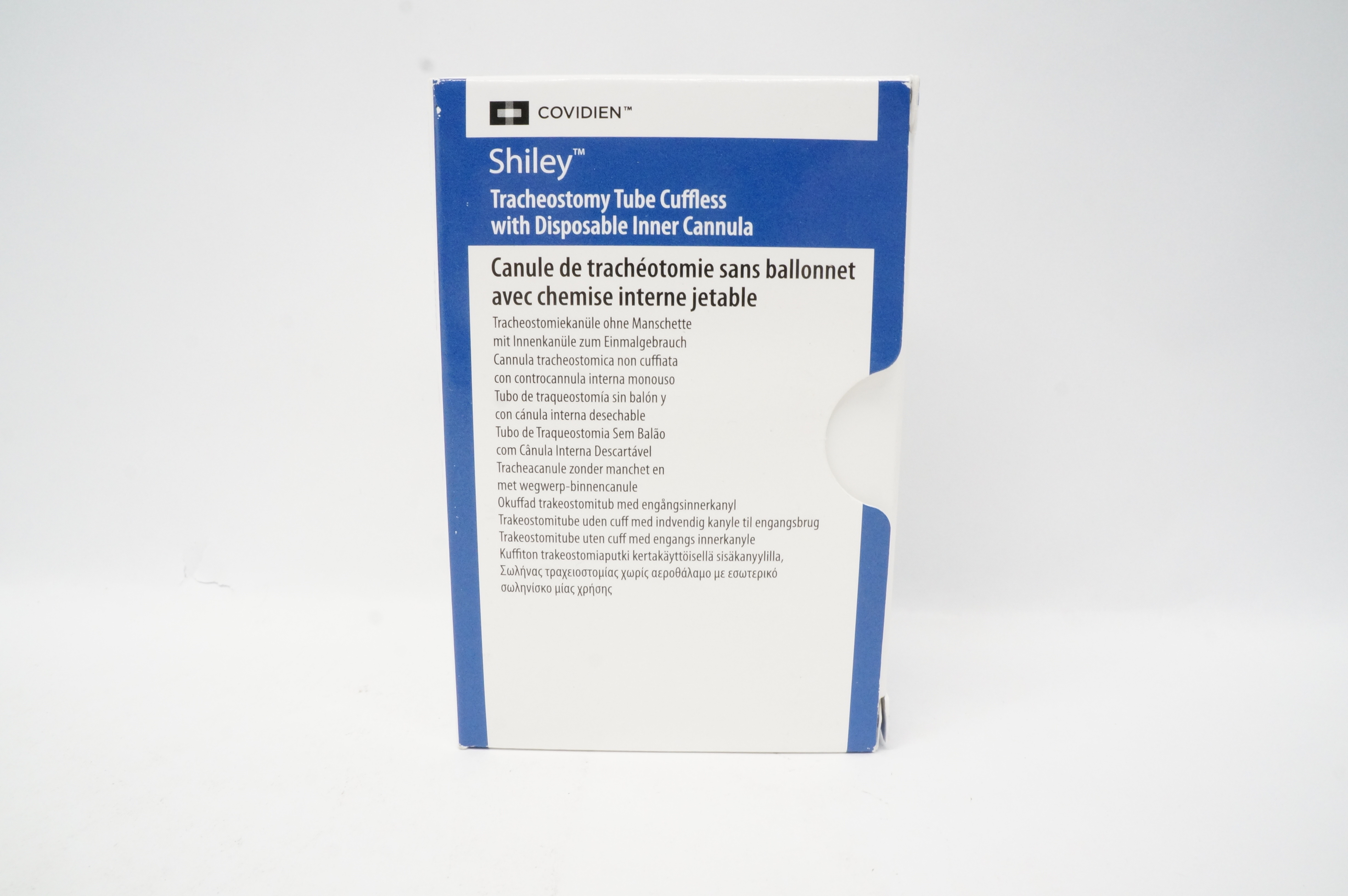 Covidien 8DCFS Shiley Tracheostomy Tube Cuffless 7.6 ID x 12.2 OD x 79mm (x)