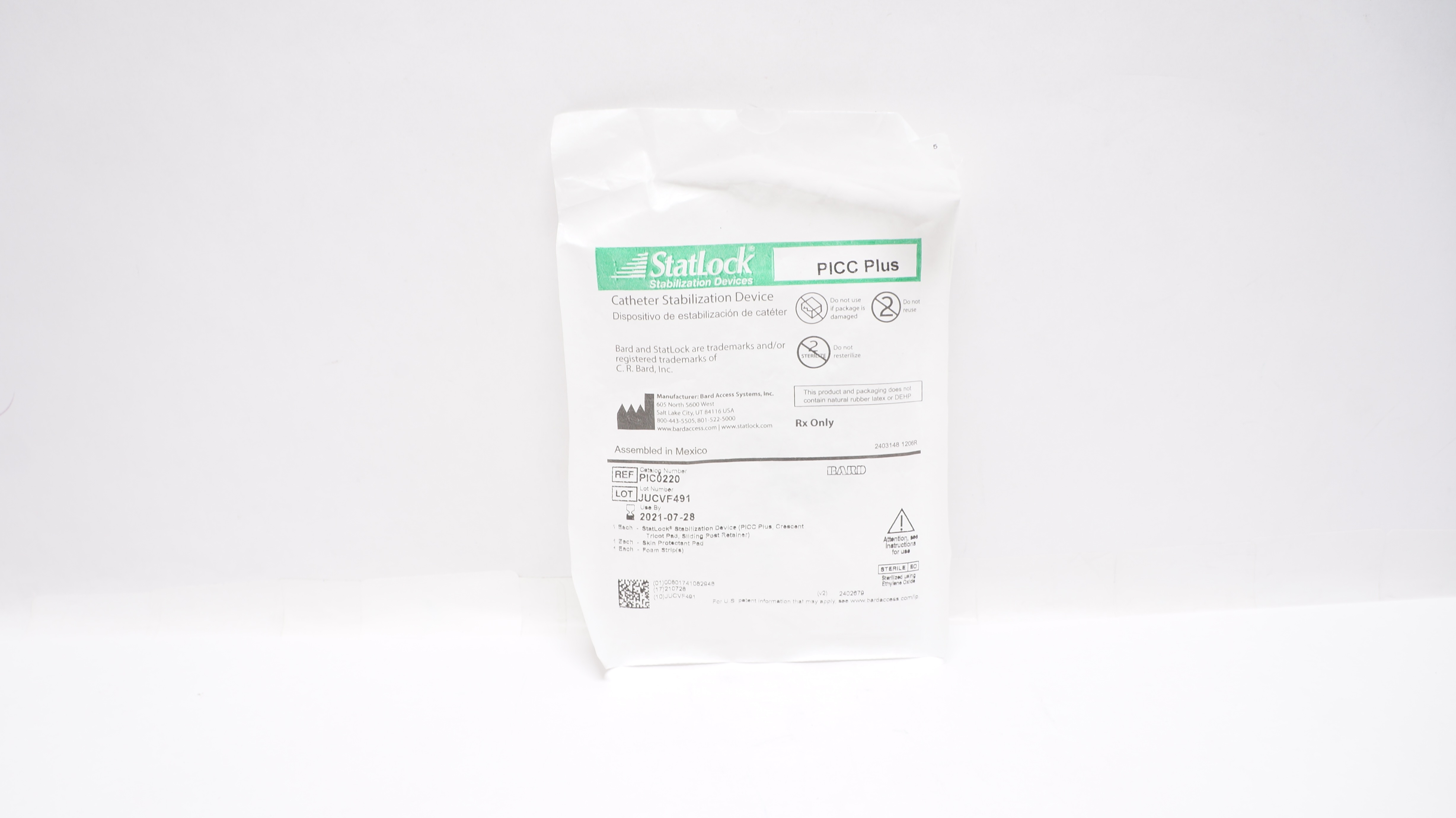 Bard PIC0220 StatLock Cath. Stabilization Device PICC Plus (x)