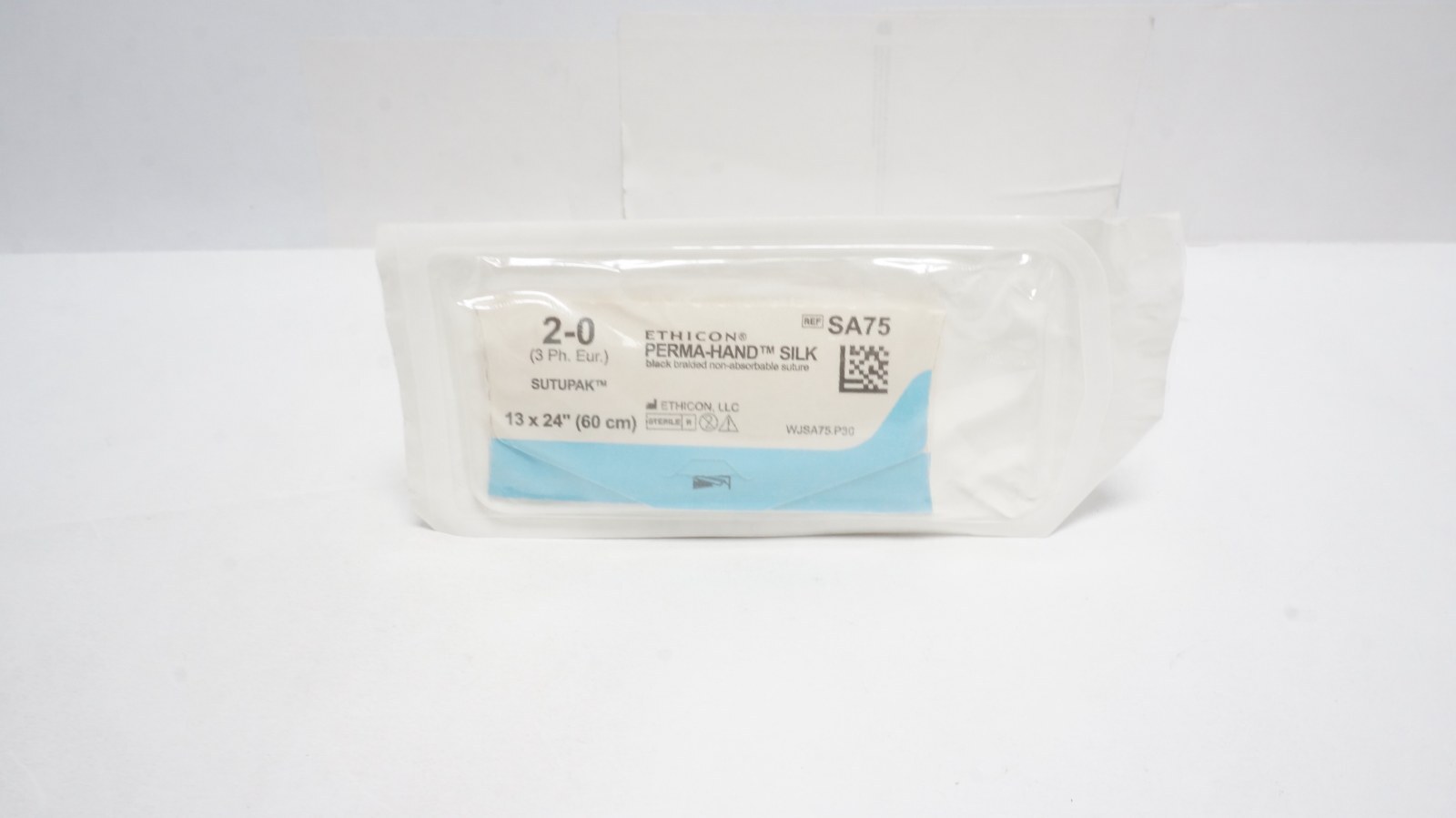 Ethicon SA75 PERMA-HAND SILK Suture 2-0 Black 13x24"