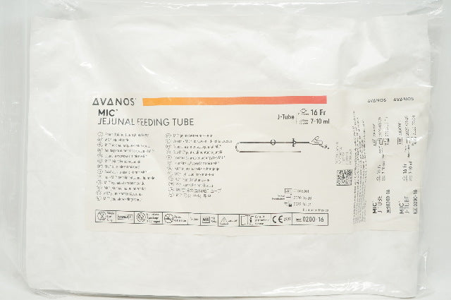 Avanos 0200-16 MIC Jejunal Feeding Tube J-Tube 16Fr x 7-10 ml (x)