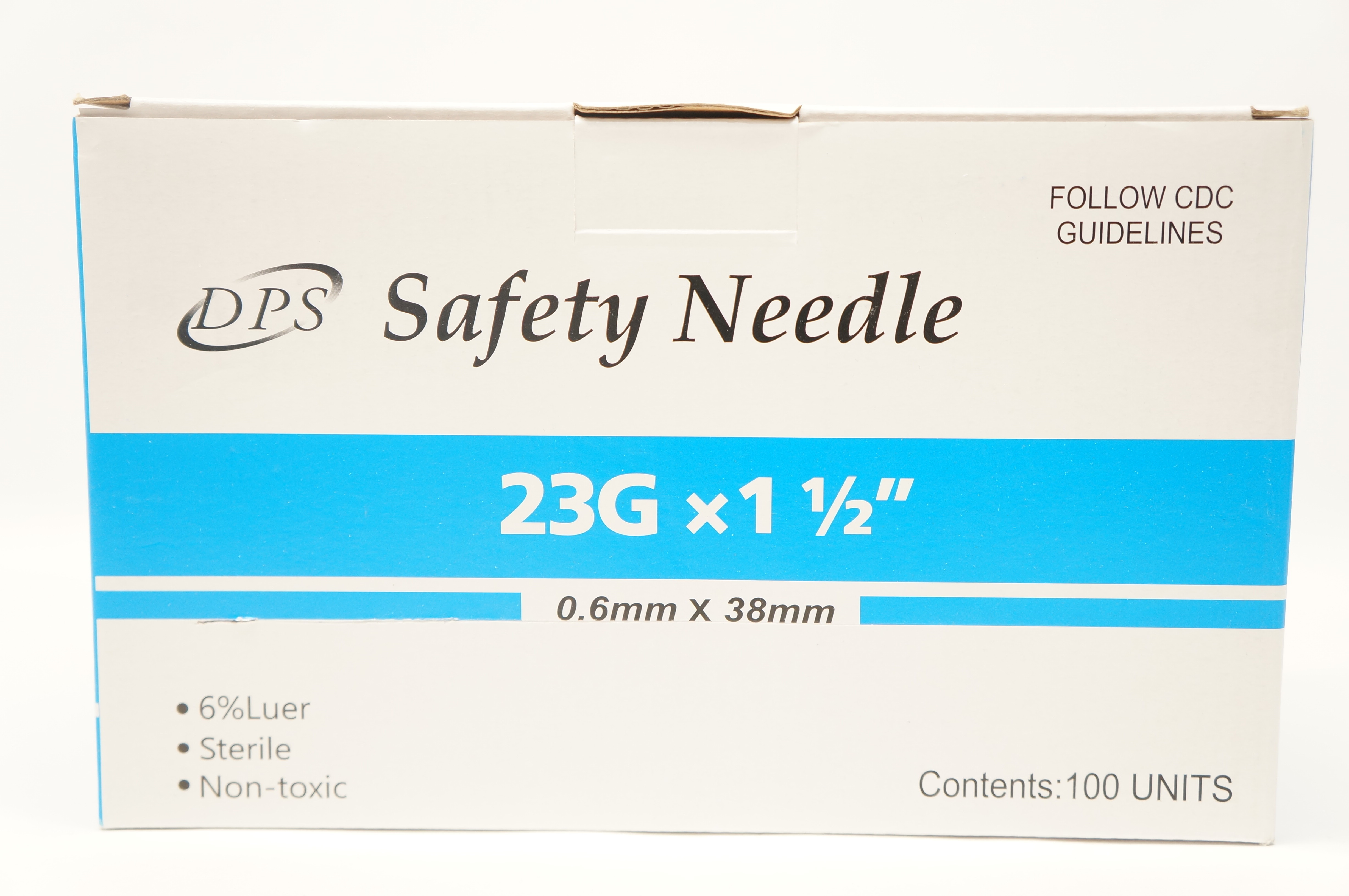 Duopross Meditech 100800000065 DPS Safety Ndle 23G x 1-1/2inch - Box of 100