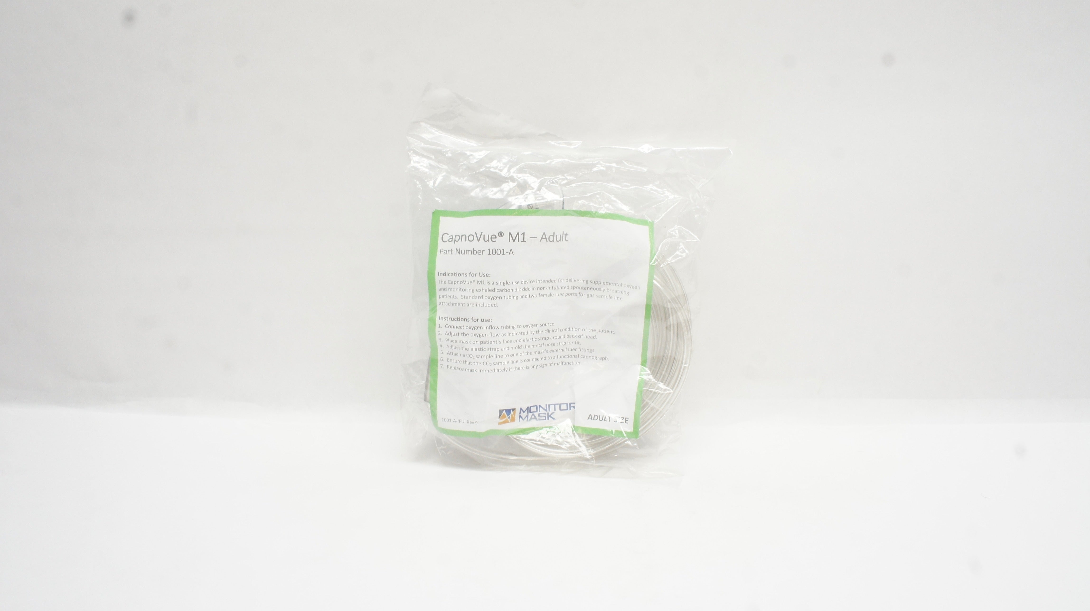 Salter Labs 1001-A CapnoVue M1-Adult Size Monitor Face Mask